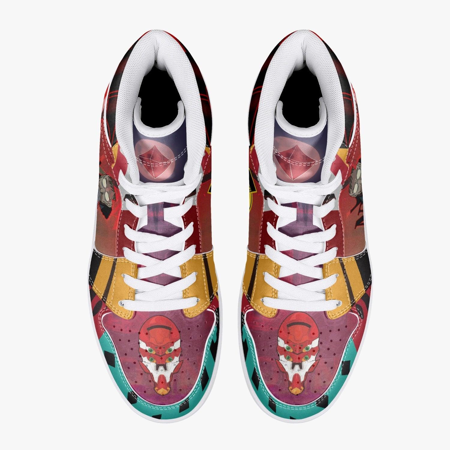 Gendo Ikari Eva Unit 02 Neon Genesis Evangelion Mid 1 Basketball Shoes