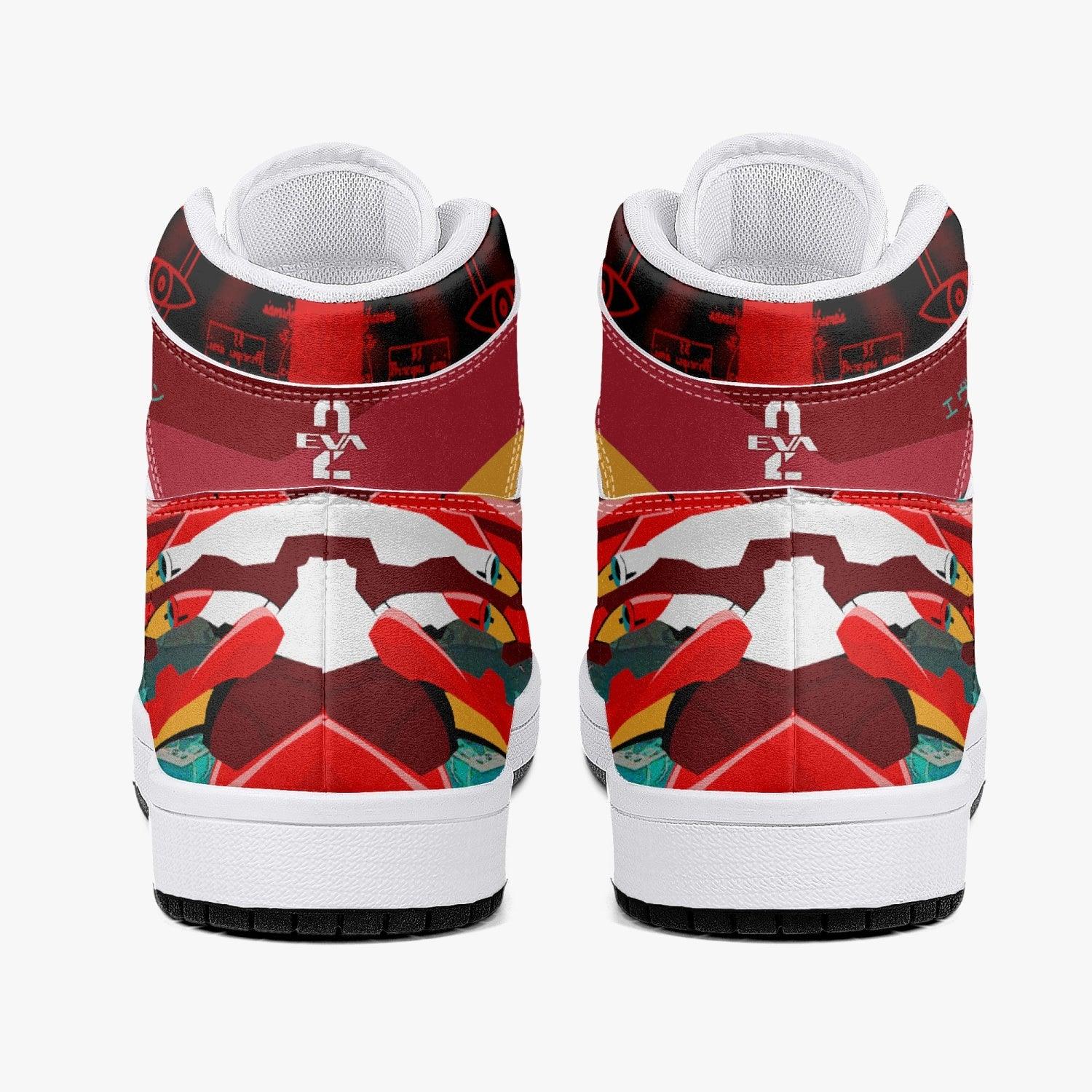 Gendo Ikari Eva Unit 02 Neon Genesis Evangelion Mid 1 Basketball Shoes