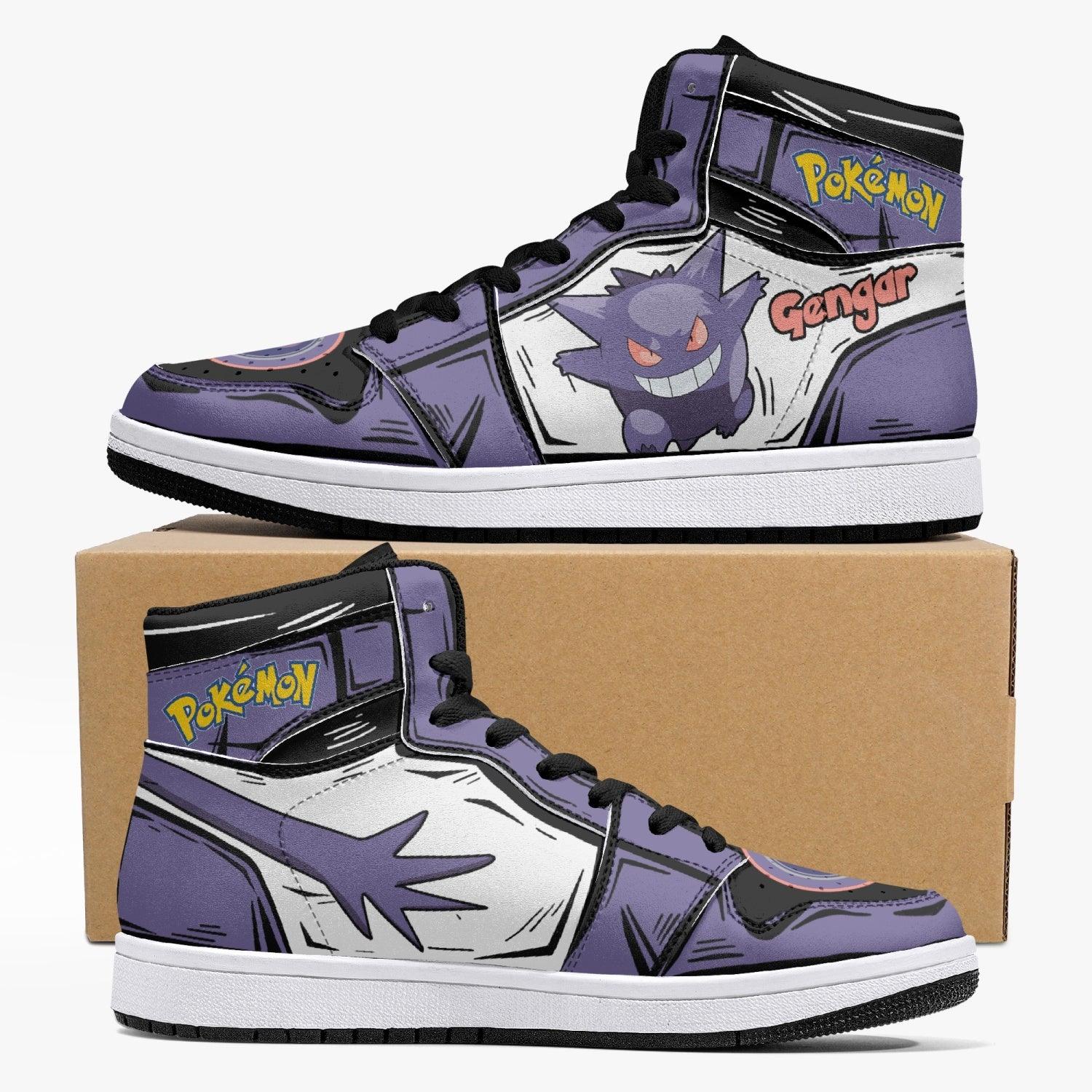 Gengar Pokemon Mid 1 Basketball Shoes