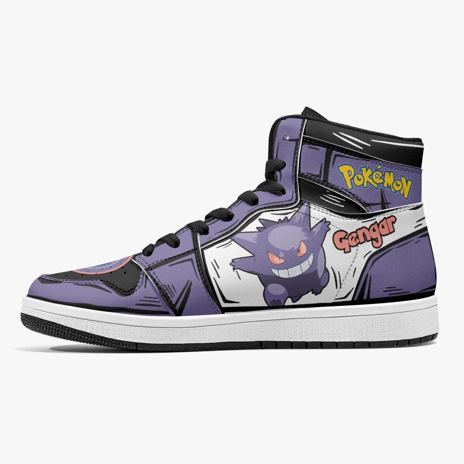 Gengar Pokemon Mid 1 Basketball Shoes