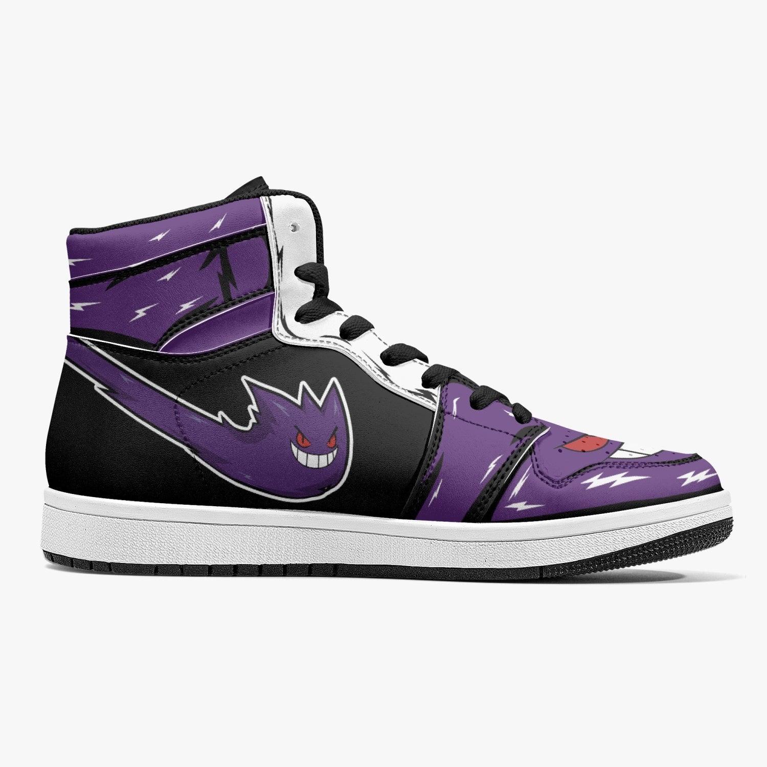 Ghost Gengar Pokemon Mid 1 Basketball Shoes