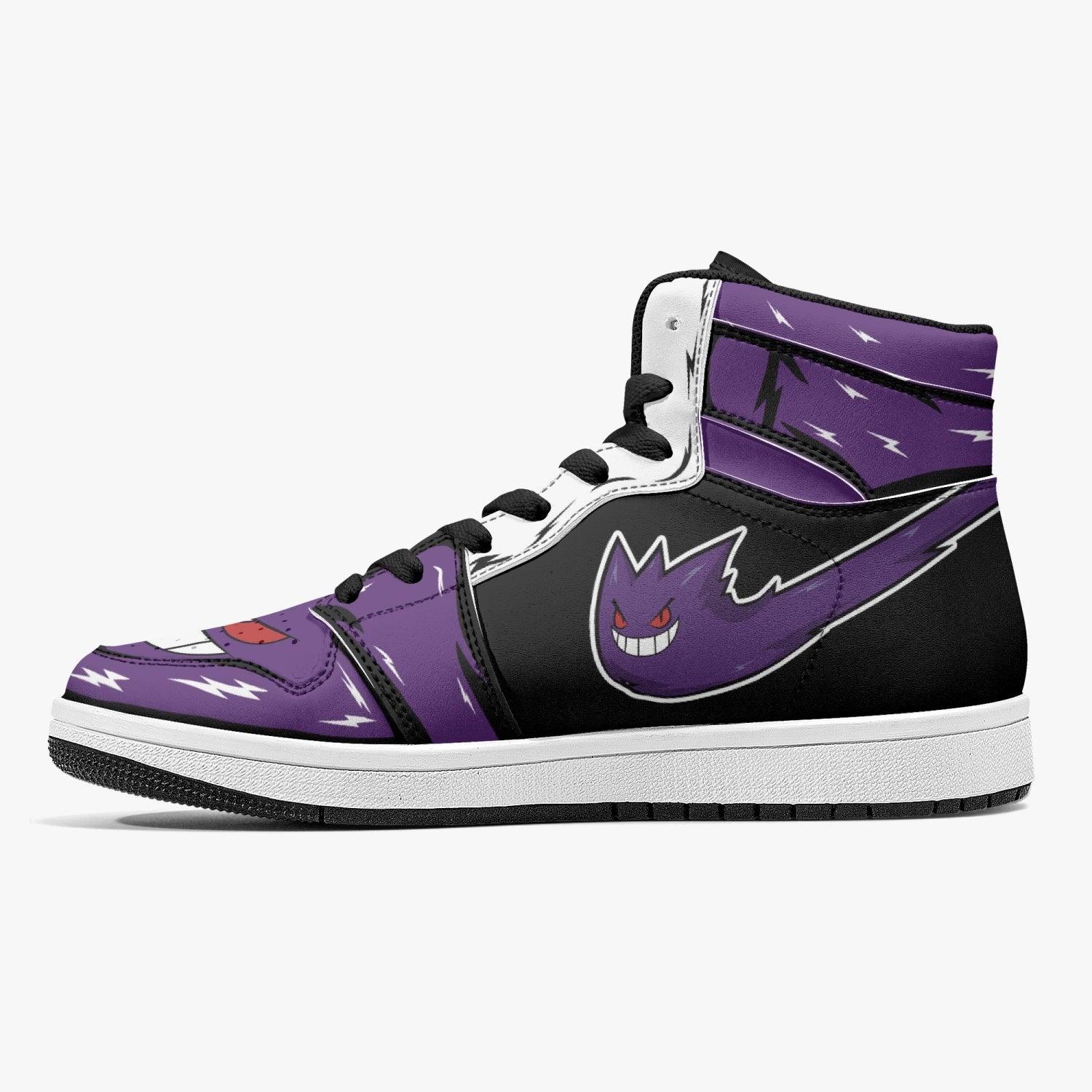 Ghost Gengar Pokemon Mid 1 Basketball Shoes