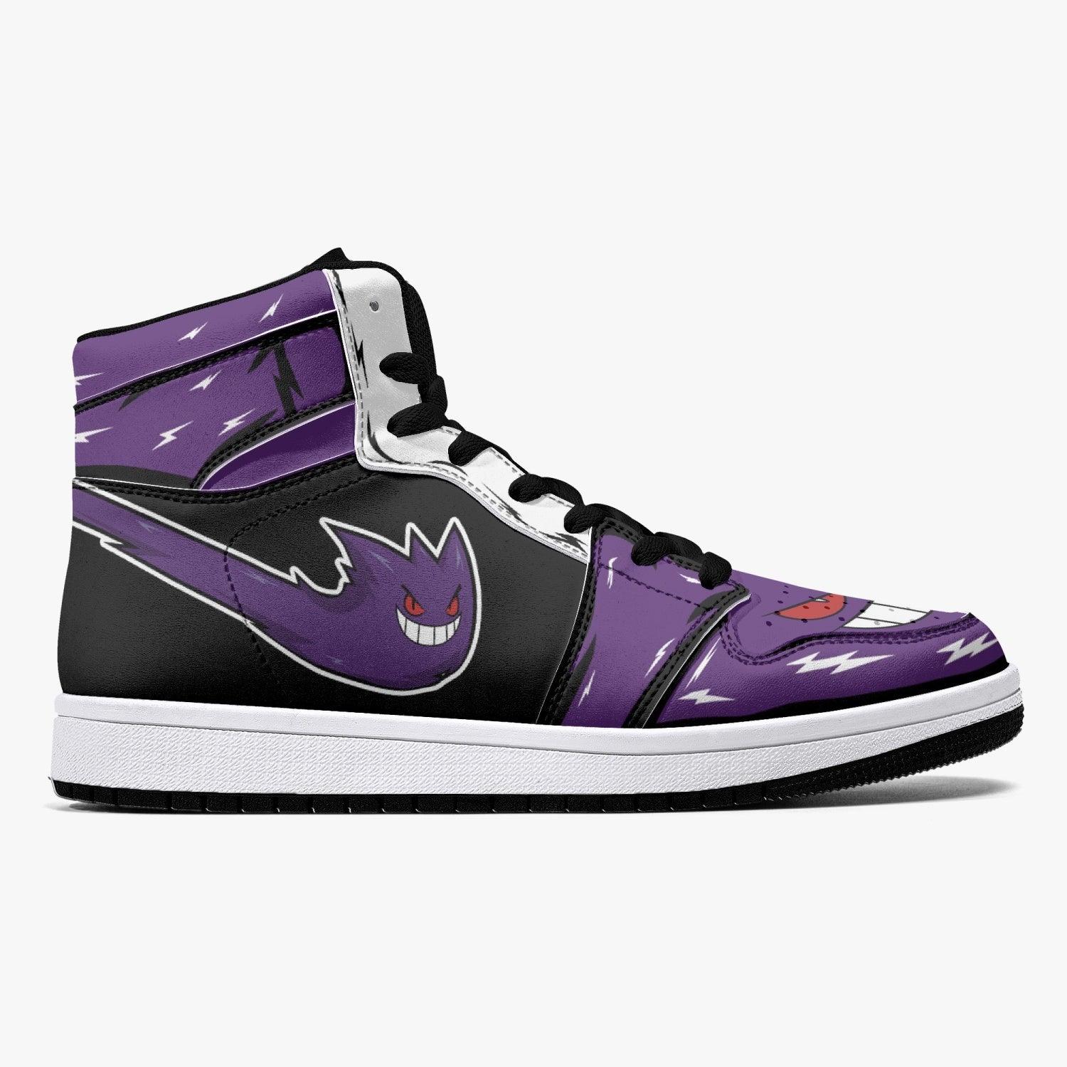 Ghost Gengar Pokemon Mid 1 Basketball Shoes