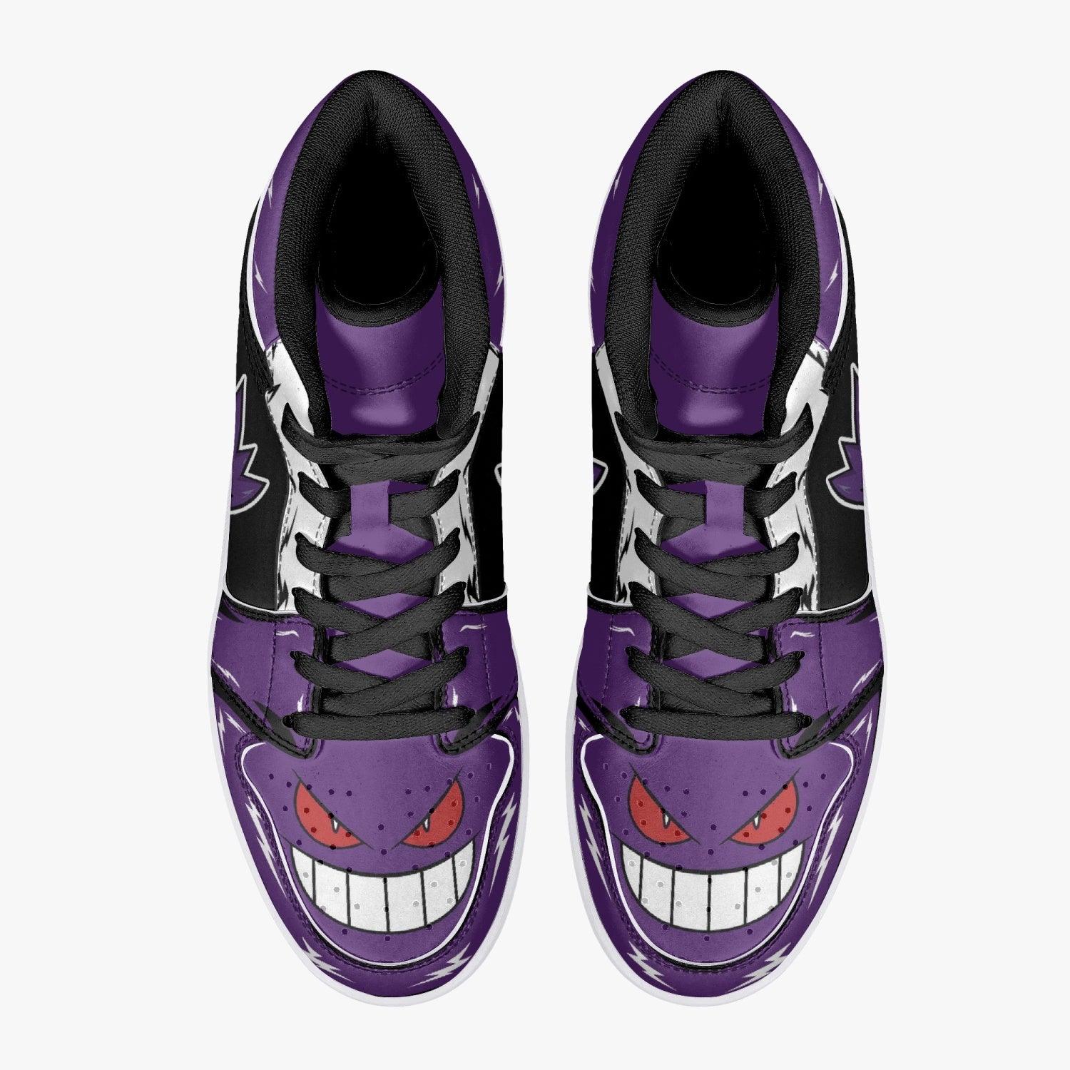 Ghost Gengar Pokemon Mid 1 Basketball Shoes