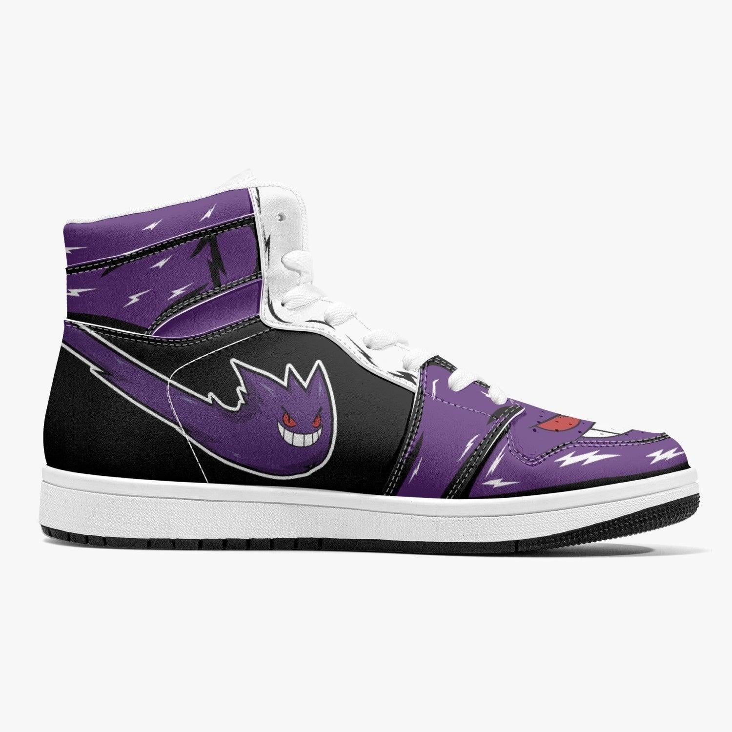 Ghost Gengar Pokemon Mid 1 Basketball Shoes