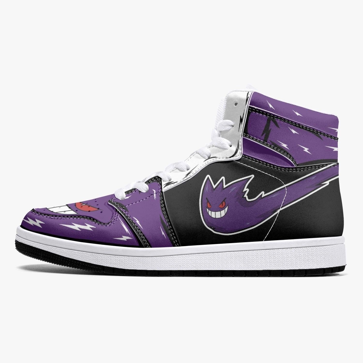 Ghost Gengar Pokemon Mid 1 Basketball Shoes