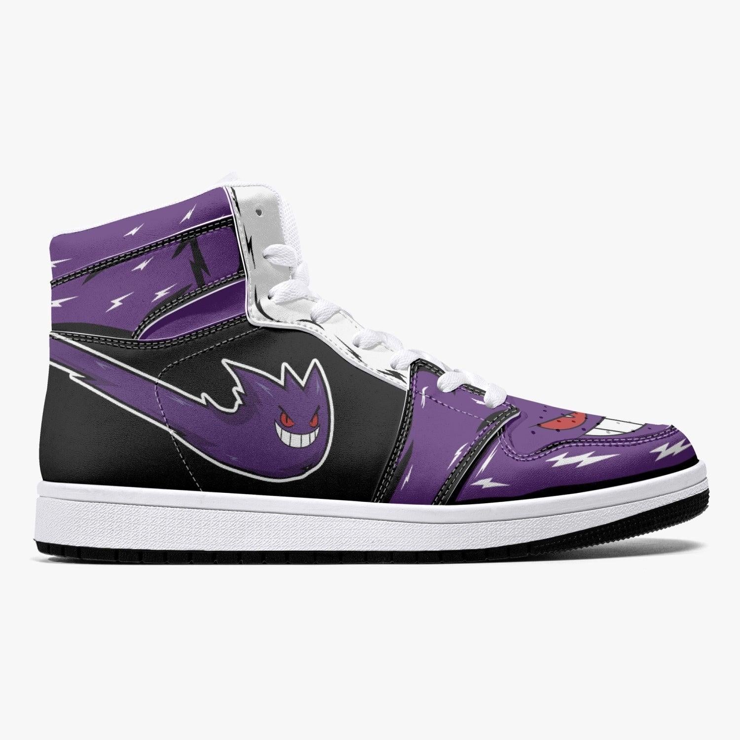 Ghost Gengar Pokemon Mid 1 Basketball Shoes