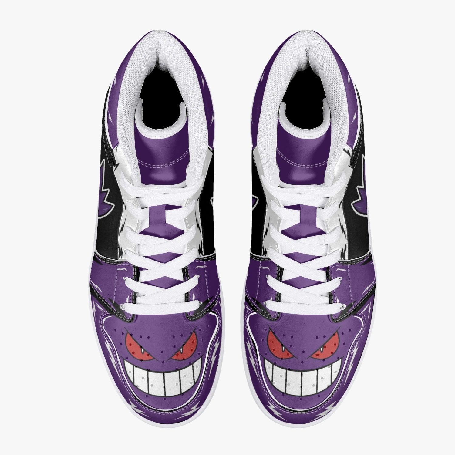 Ghost Gengar Pokemon Mid 1 Basketball Shoes