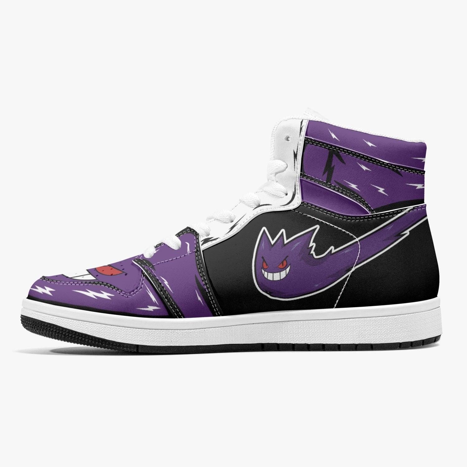 Ghost Gengar Pokemon Mid 1 Basketball Shoes