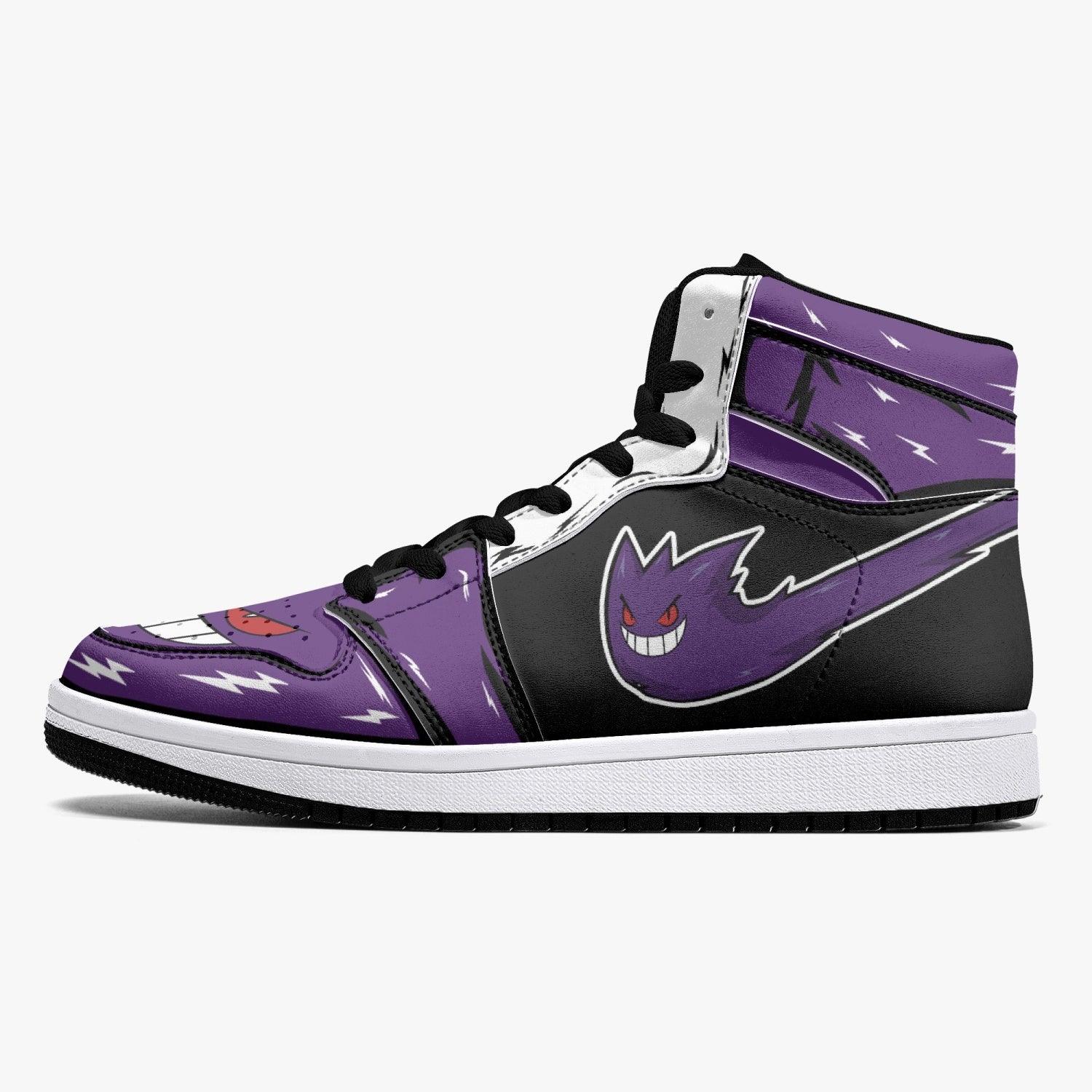 Ghost Gengar Pokemon Mid 1 Basketball Shoes