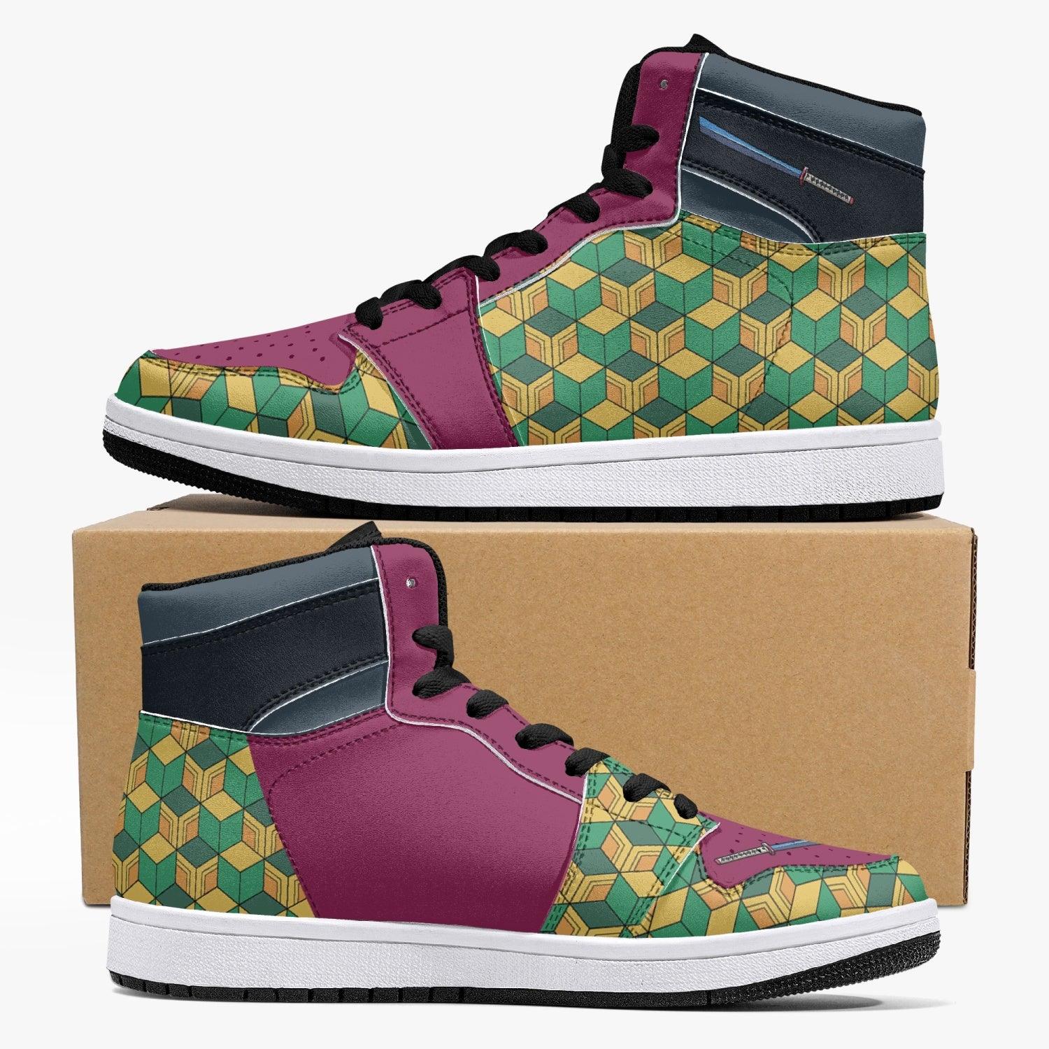 Giyu Tomioka Demon Slayer 2 Mid 1 Basketball Shoes