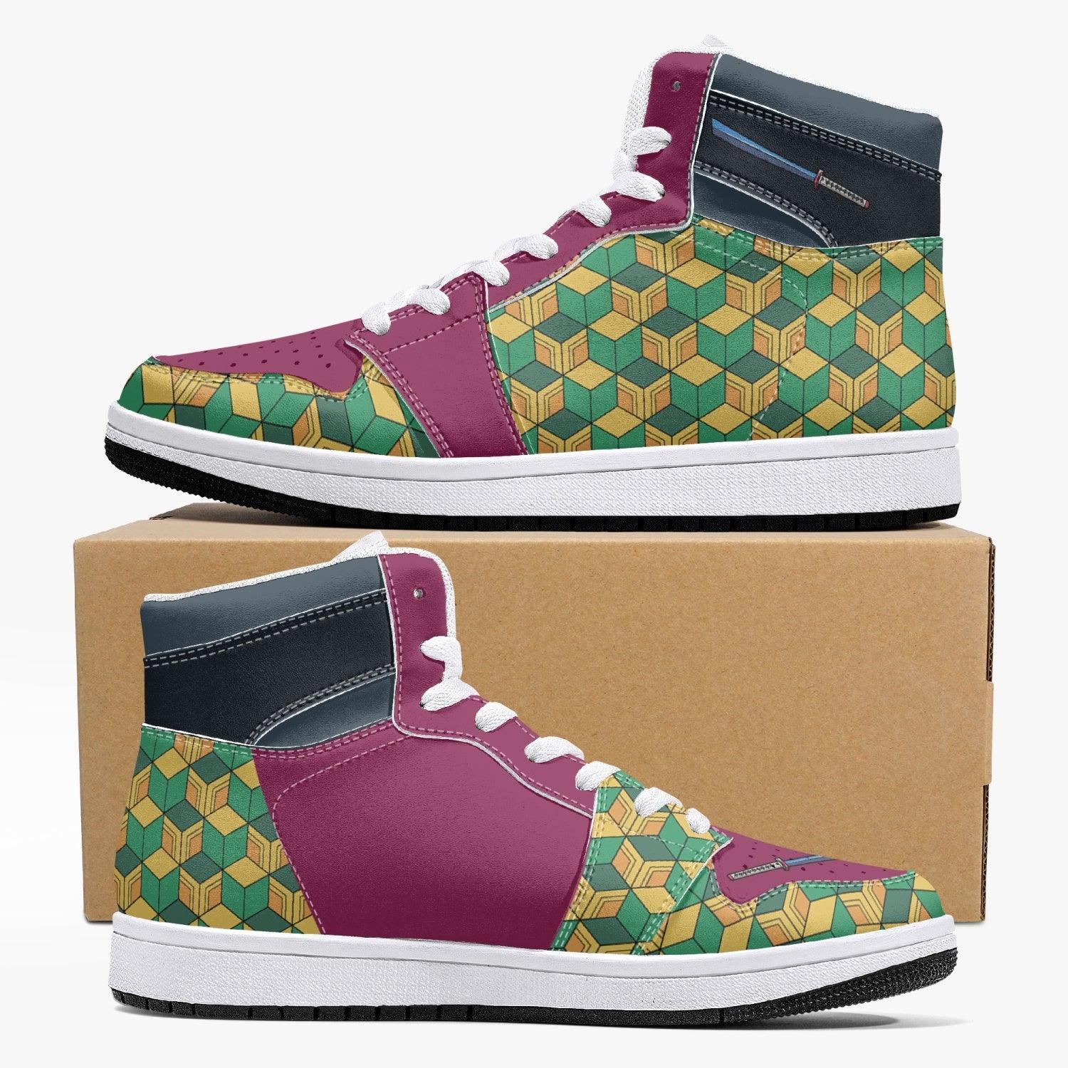 Giyu Tomioka Demon Slayer 2 Mid 1 Basketball Shoes