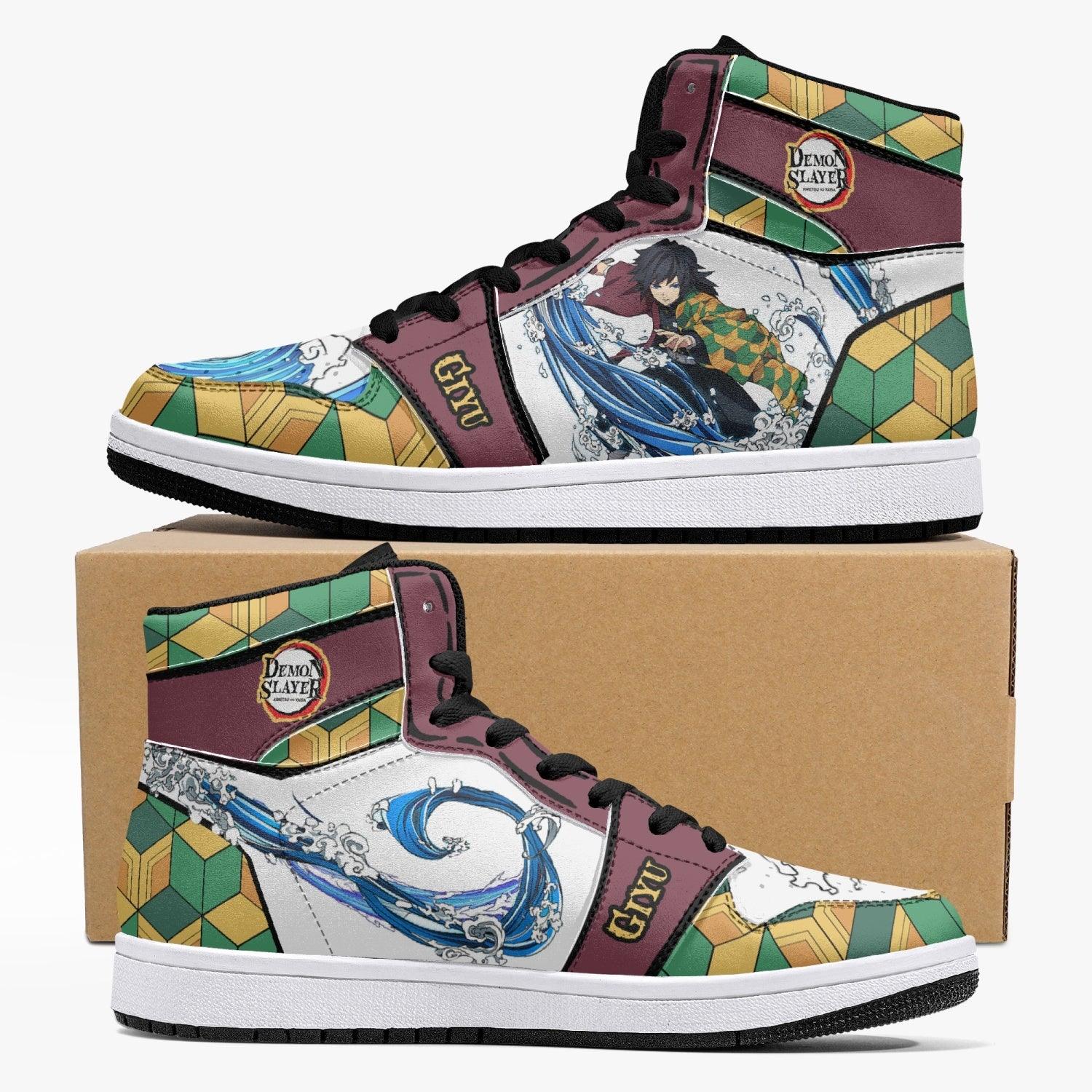 Giyu Tomioka Demon Slayer Mid 1 Basketball Shoes