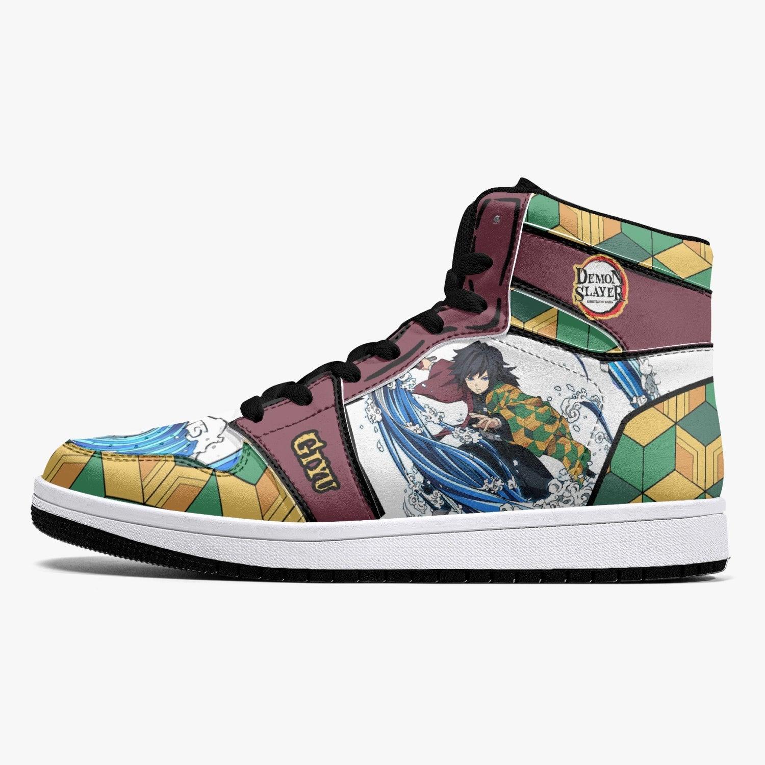 Giyu Tomioka Demon Slayer Mid 1 Basketball Shoes