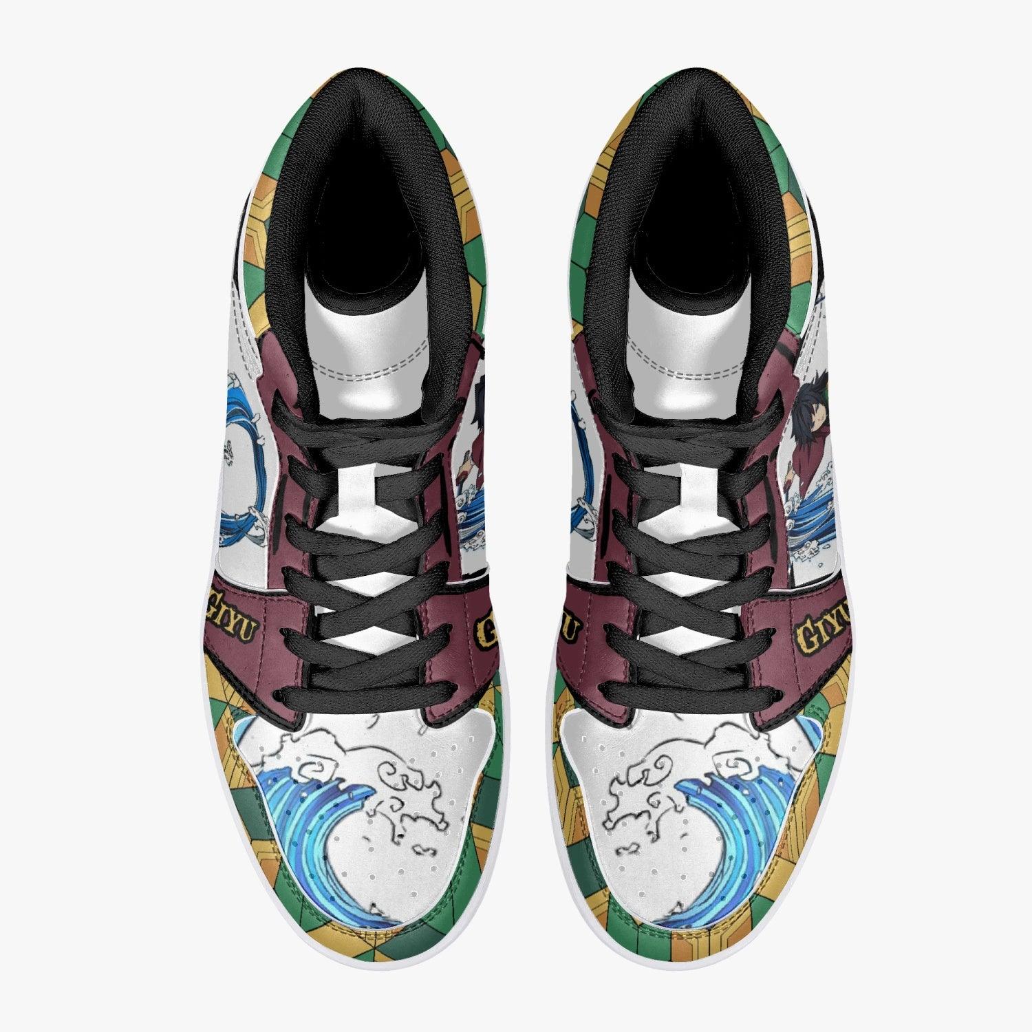 Giyu Tomioka Demon Slayer Mid 1 Basketball Shoes