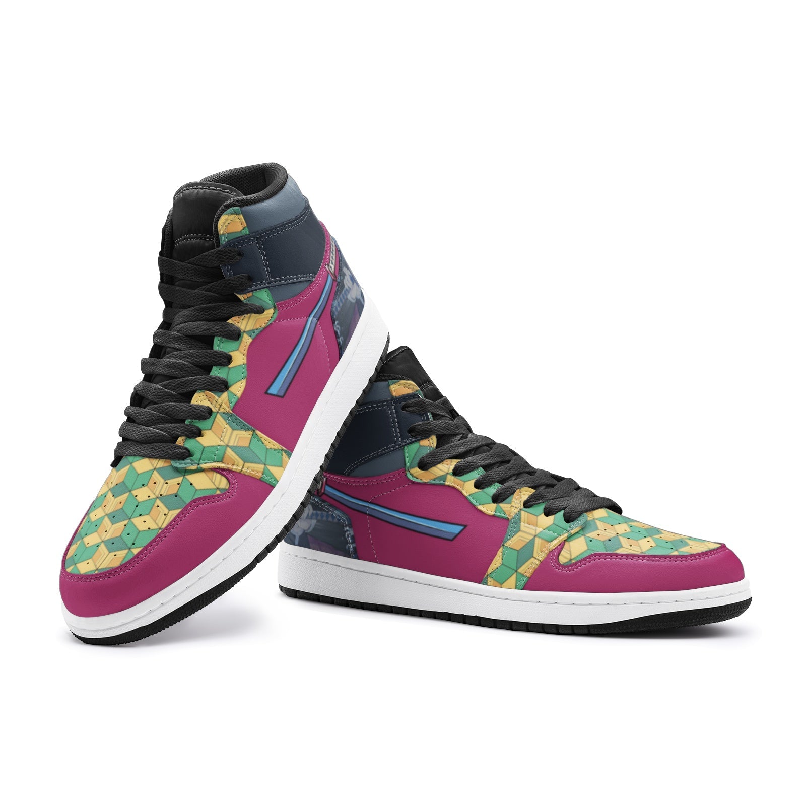 Giyu Tomioka Demon Slayer V2 Mid 1 Basketball Shoes