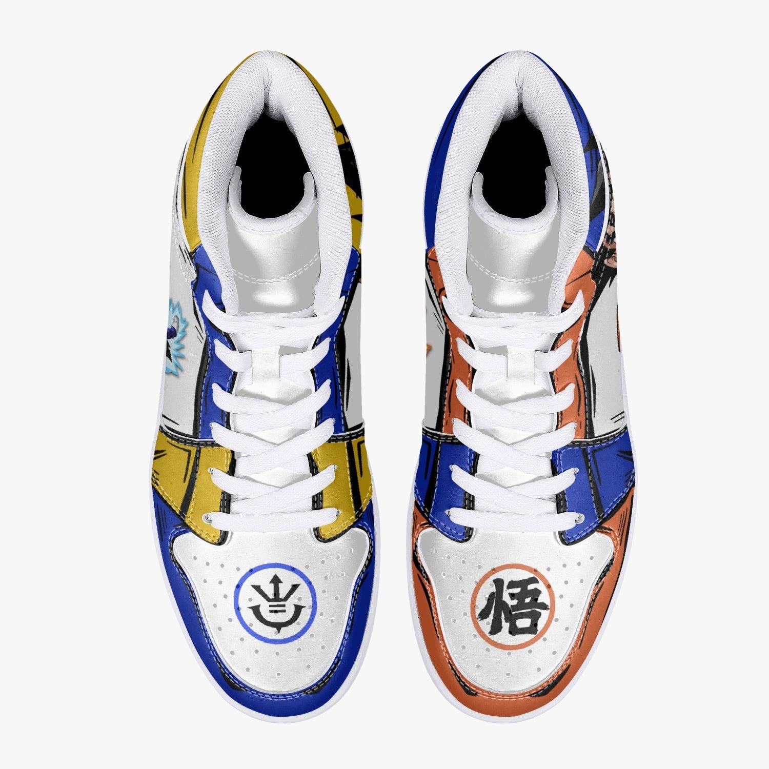 Goku and Vegeta Dragon Ball Mid 1 Basketball Shoes