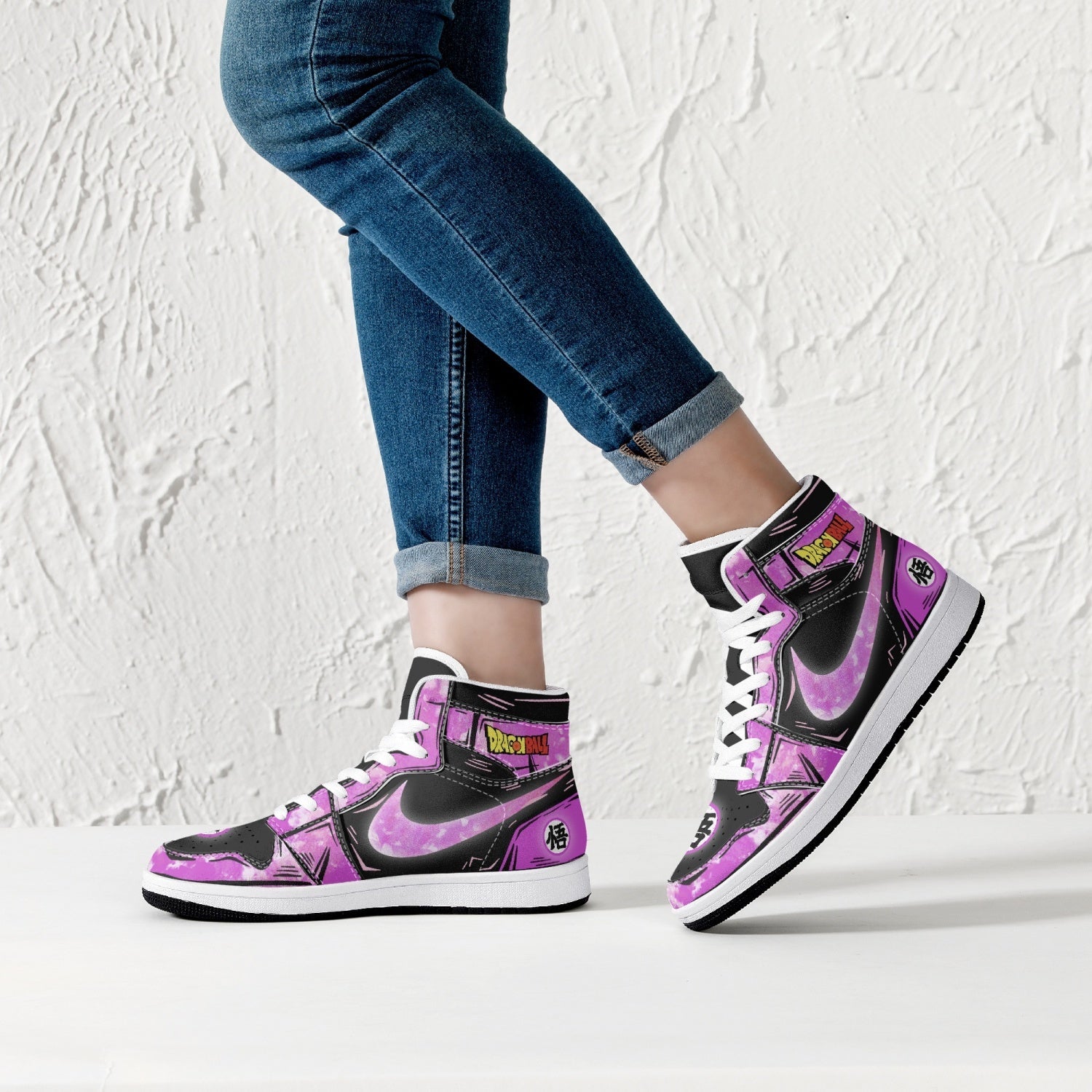 Goku Black Rose Dragon Ball Mid 1 Basketball Shoes