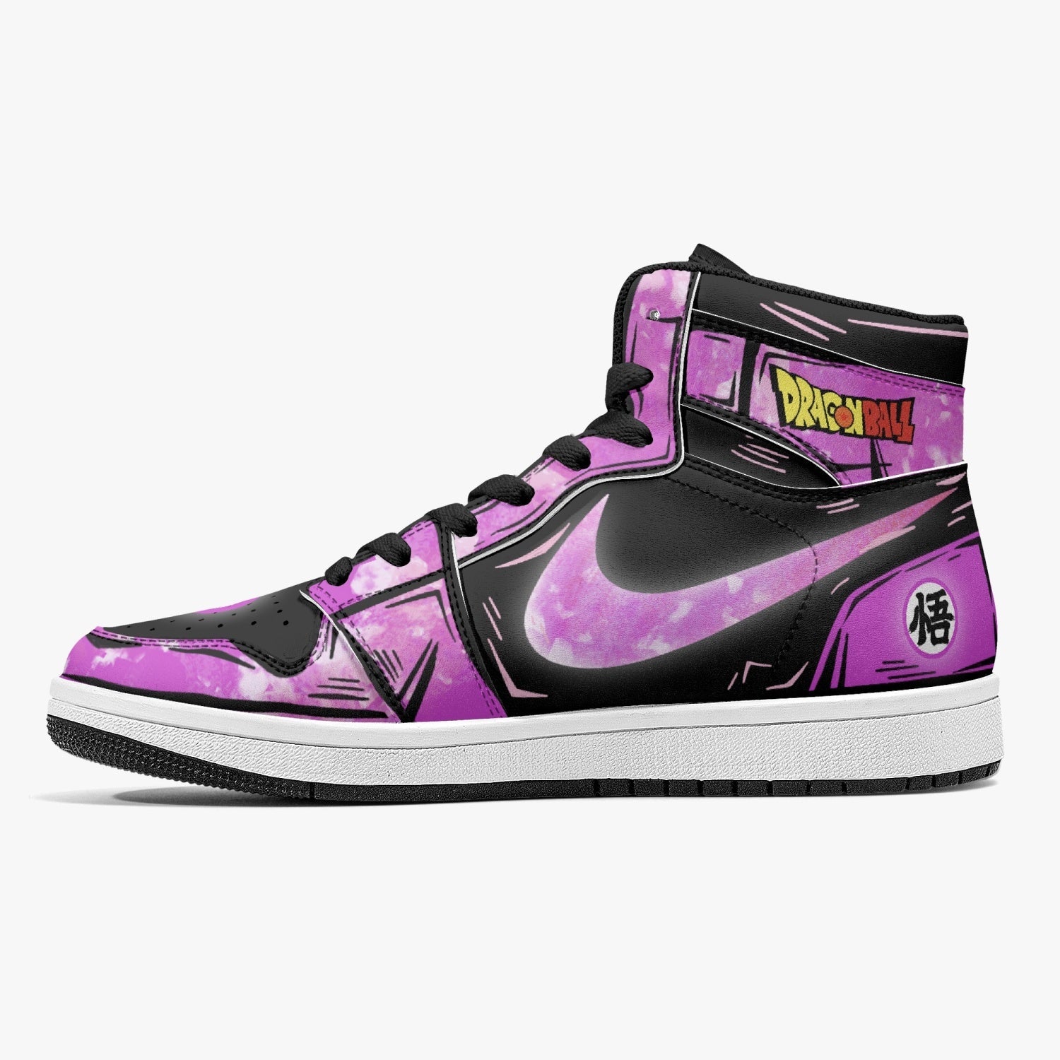 Goku Black Rose Dragon Ball Mid 1 Basketball Shoes