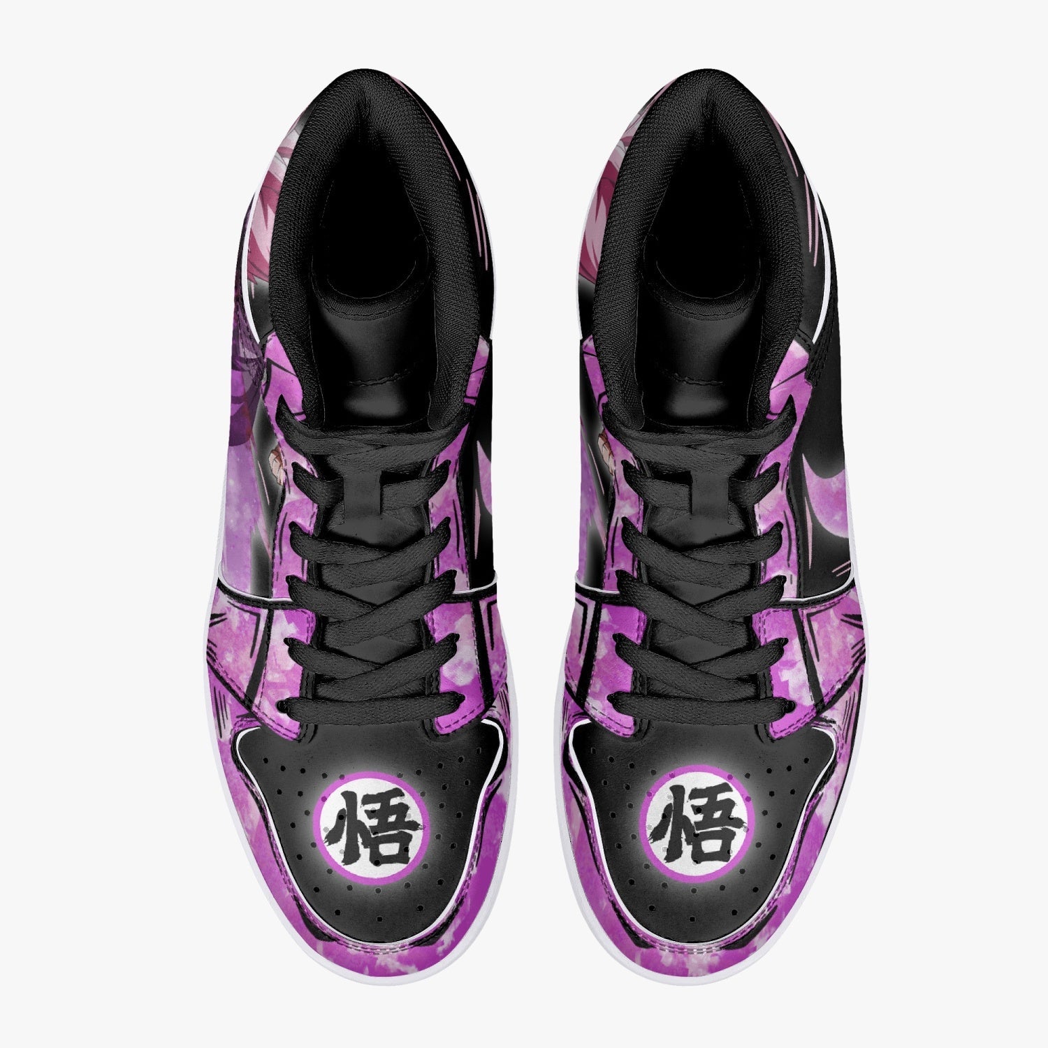 Goku Black Rose Dragon Ball Mid 1 Basketball Shoes