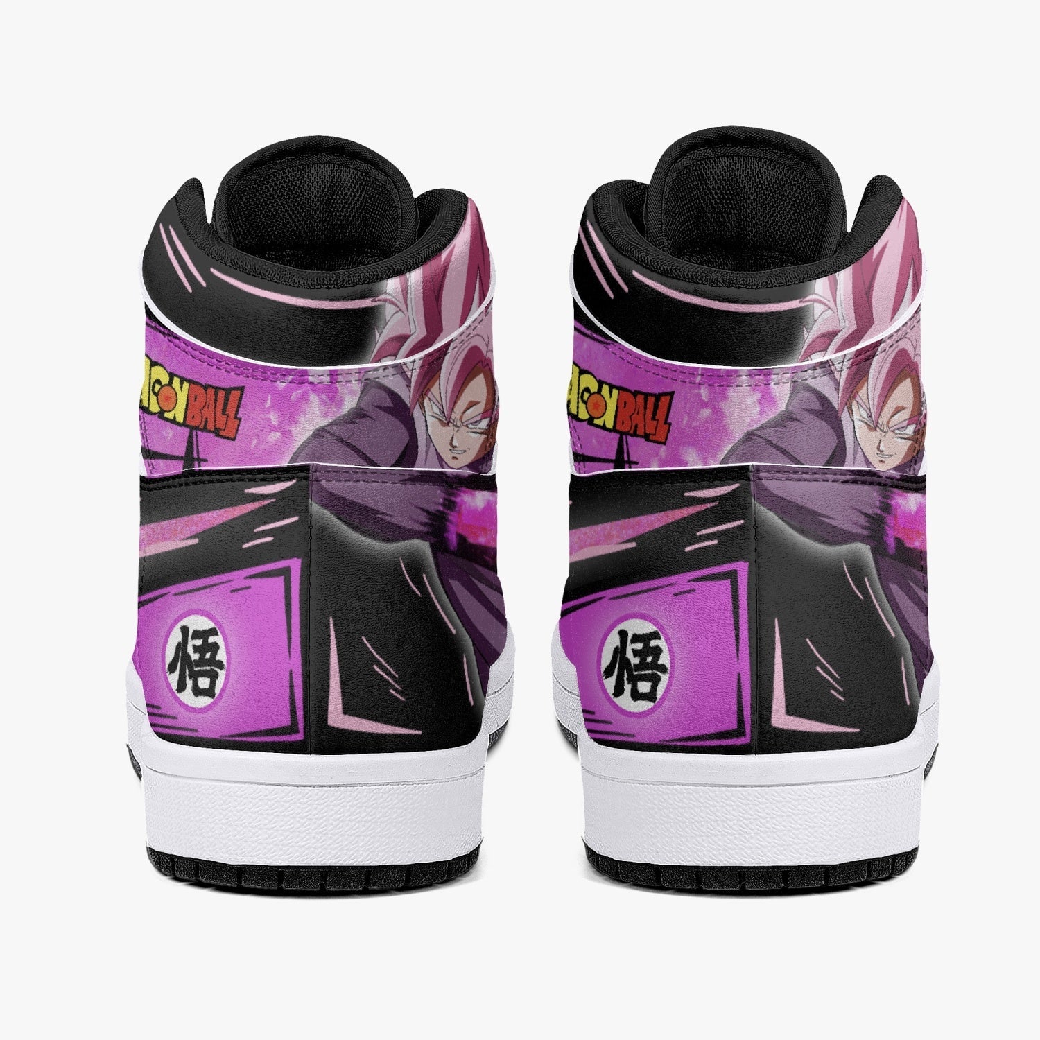 Goku Black Rose Dragon Ball Mid 1 Basketball Shoes