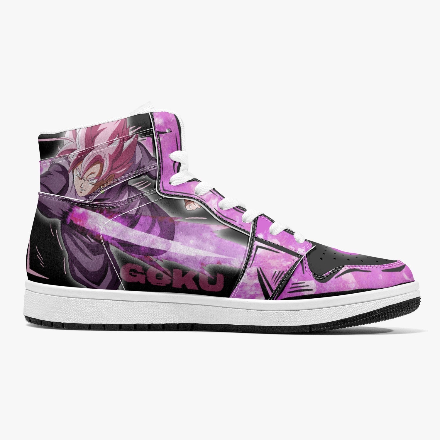 Goku Black Rose Dragon Ball Mid 1 Basketball Shoes