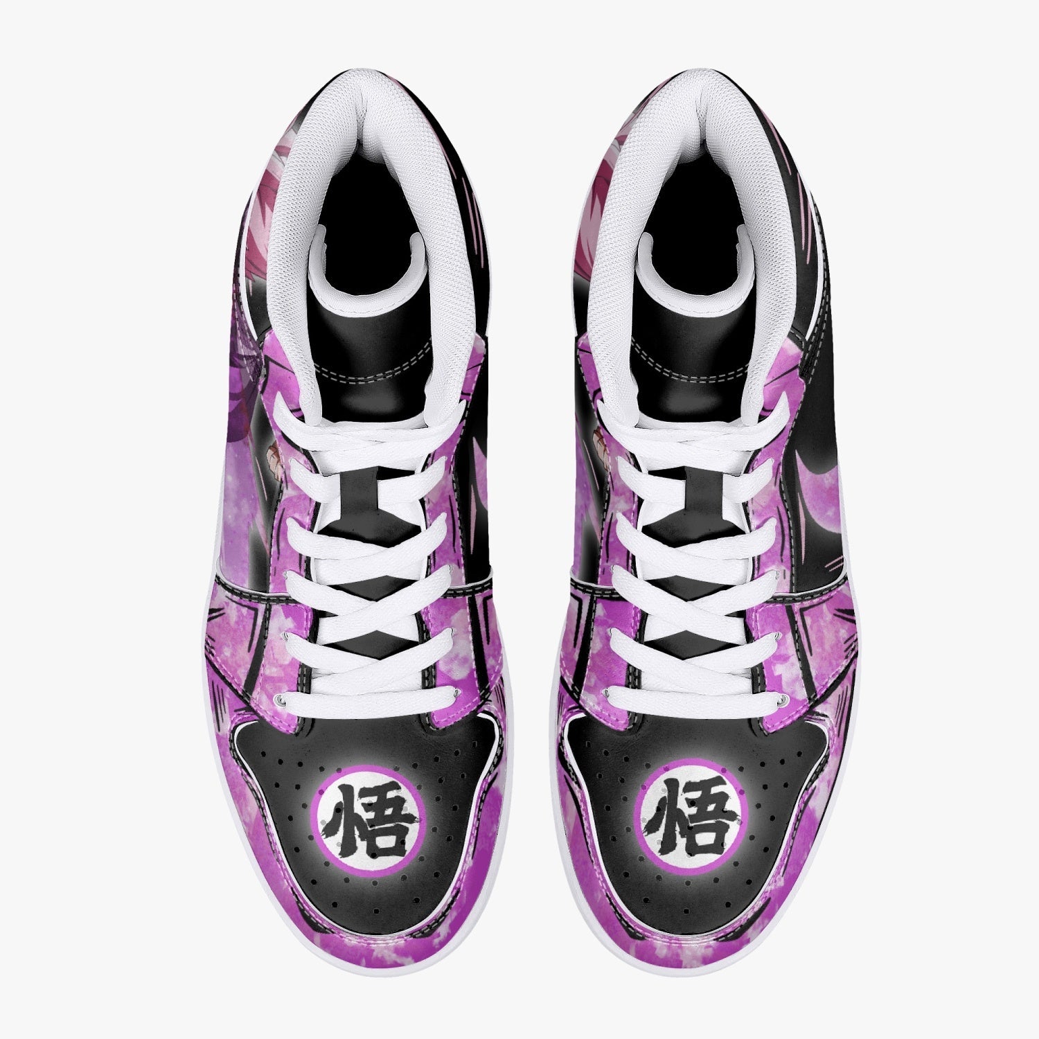 Goku Black Rose Dragon Ball Mid 1 Basketball Shoes
