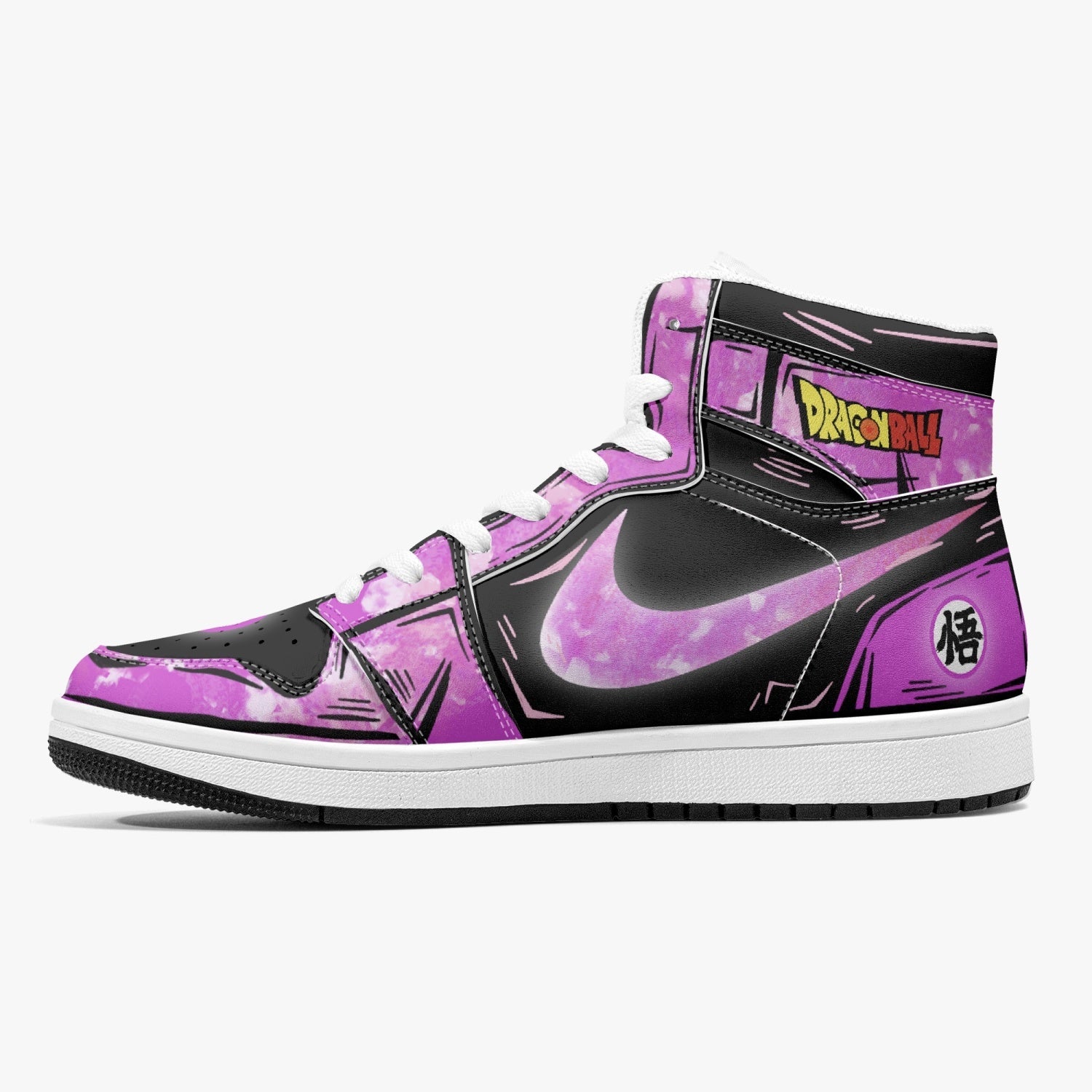 Goku Black Rose Dragon Ball Mid 1 Basketball Shoes