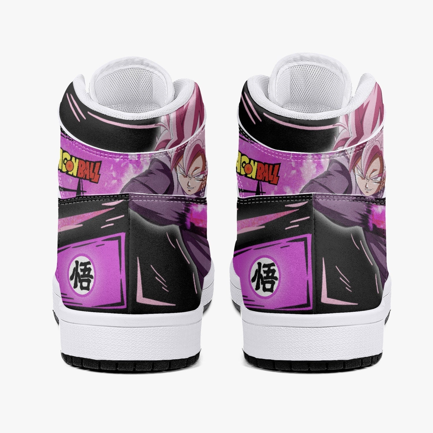 Goku Black Rose Dragon Ball Mid 1 Basketball Shoes
