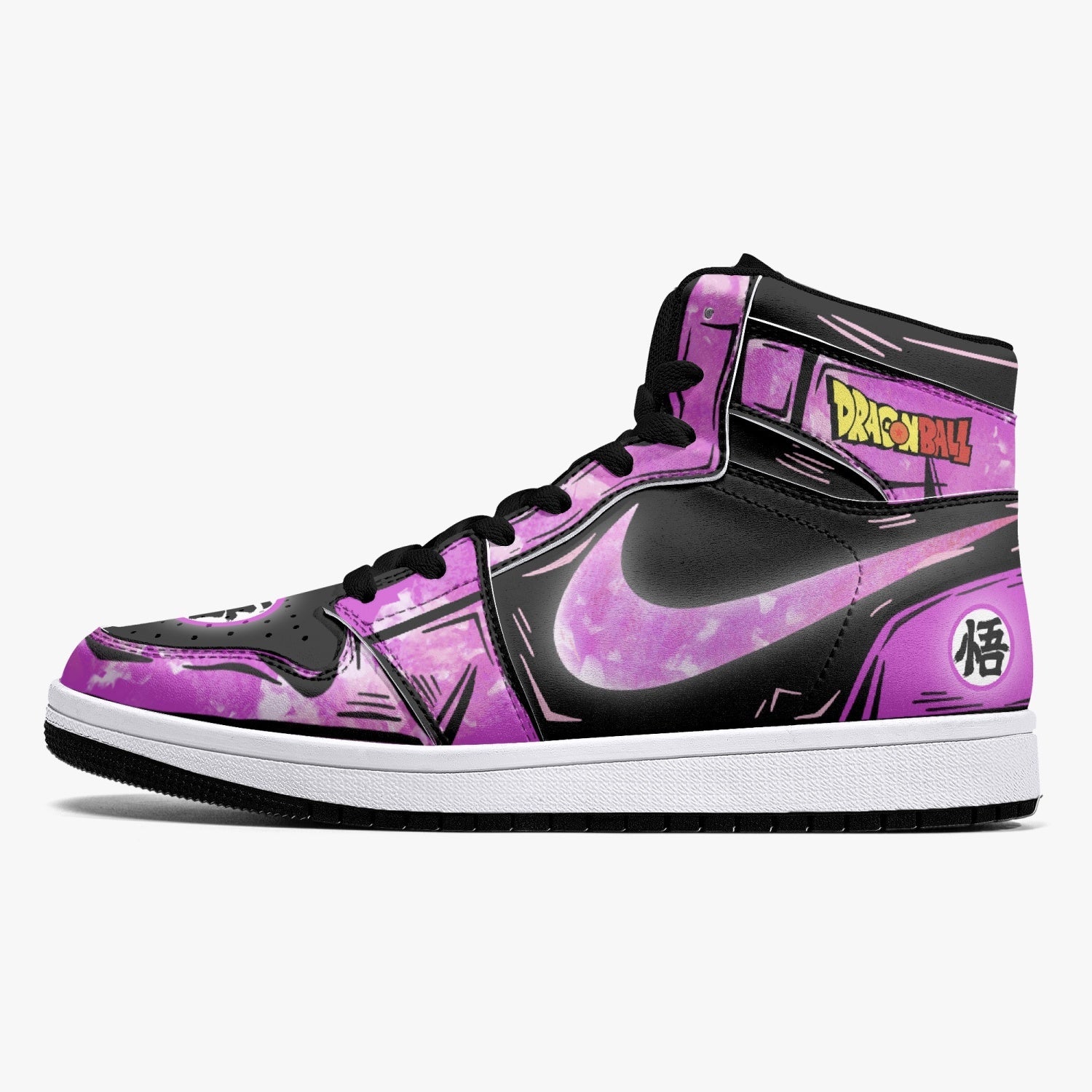 Goku Black Rose Dragon Ball Mid 1 Basketball Shoes