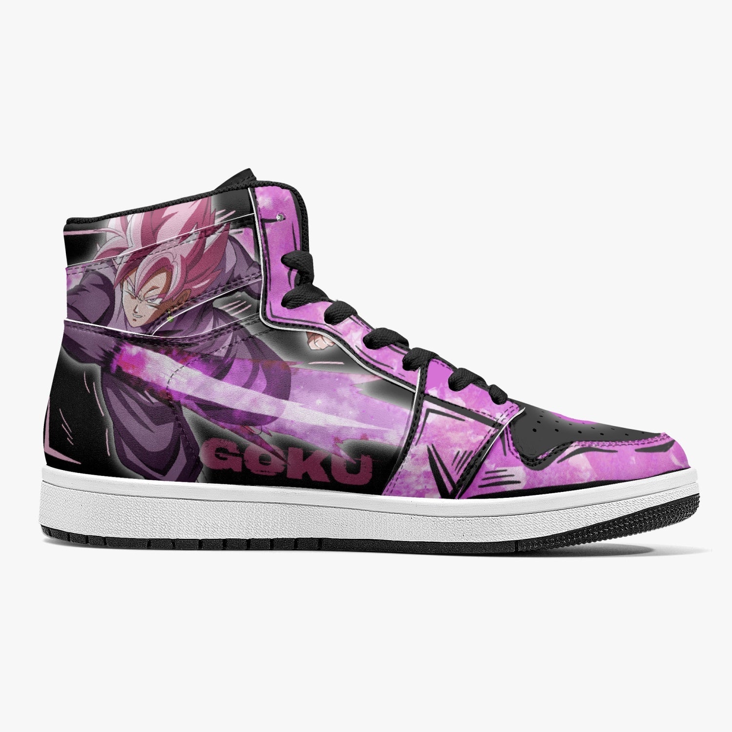 Goku Black Rose Dragon Ball Mid 1 Basketball Shoes