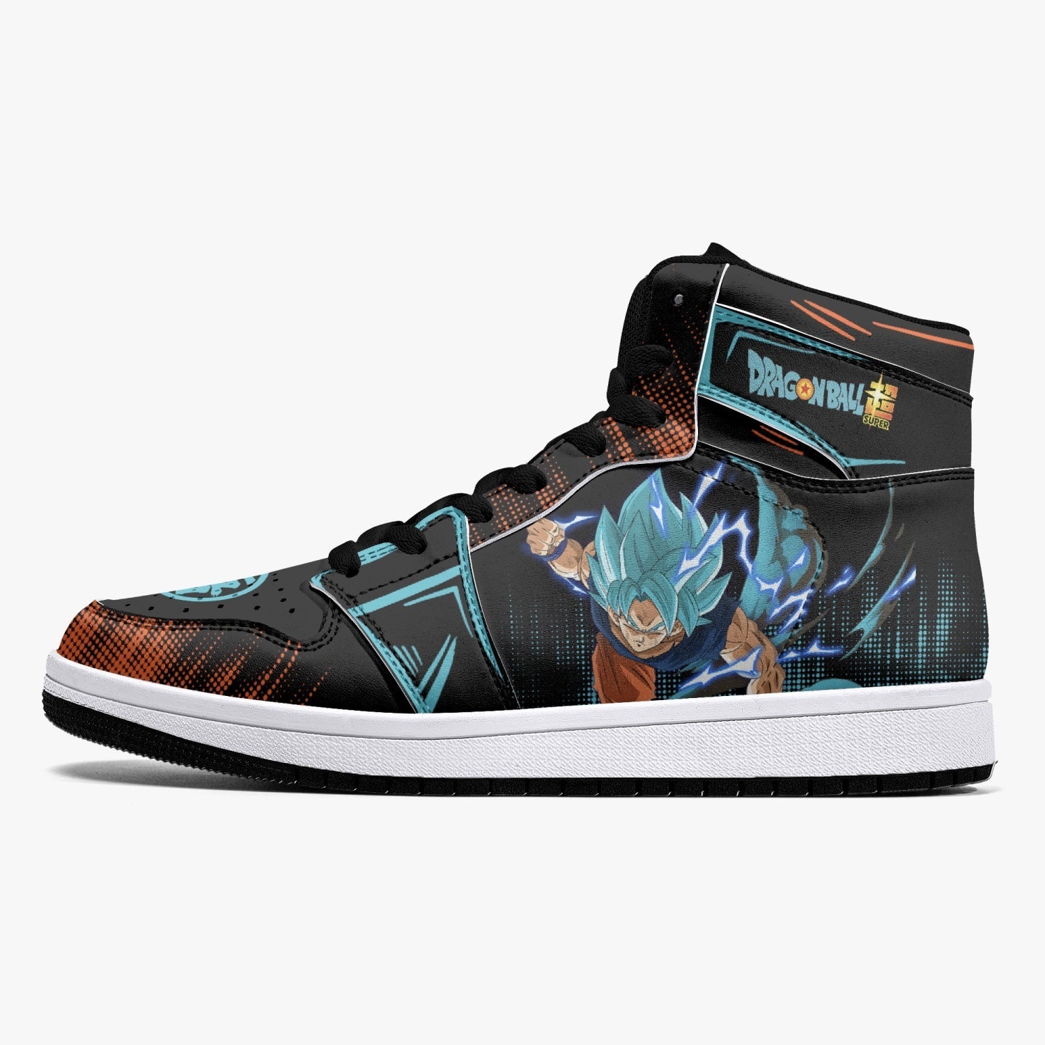 Goku Blue Dragon Ball Super Mid 1 Basketball Shoes