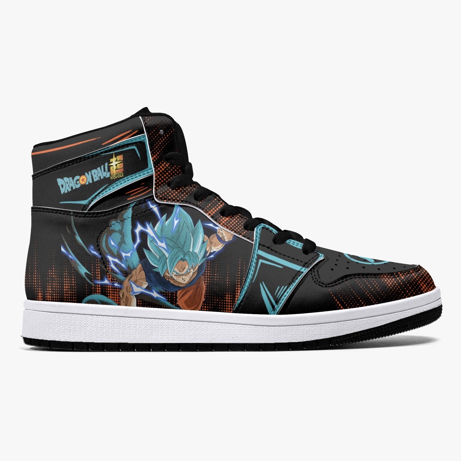 Goku Blue Dragon Ball Super Mid 1 Basketball Shoes