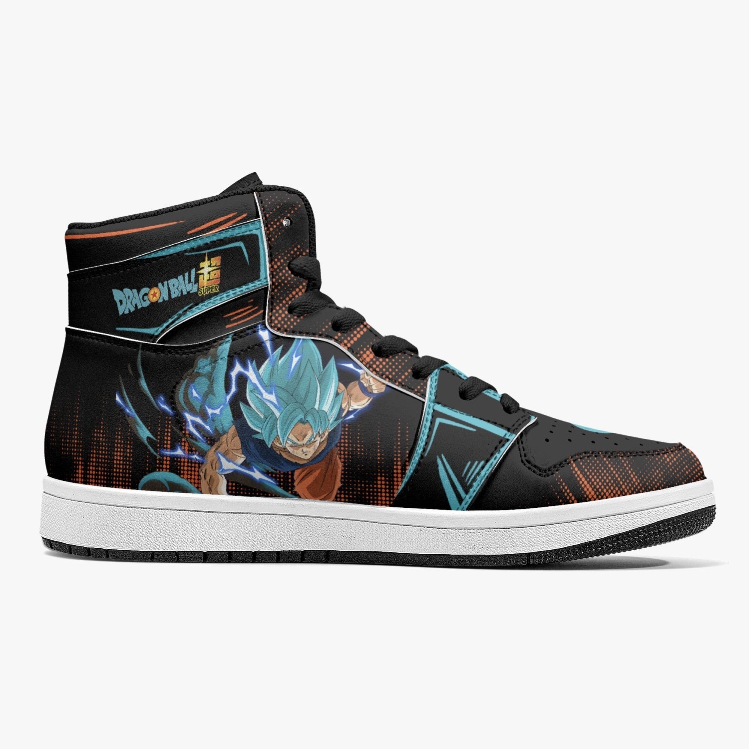 Goku Blue Dragon Ball Super Mid 1 Basketball Shoes