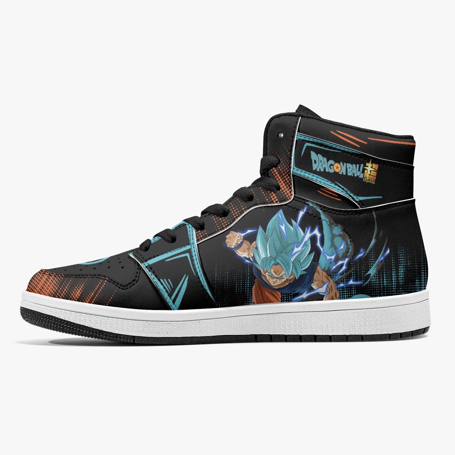 Goku Blue Dragon Ball Super Mid 1 Basketball Shoes