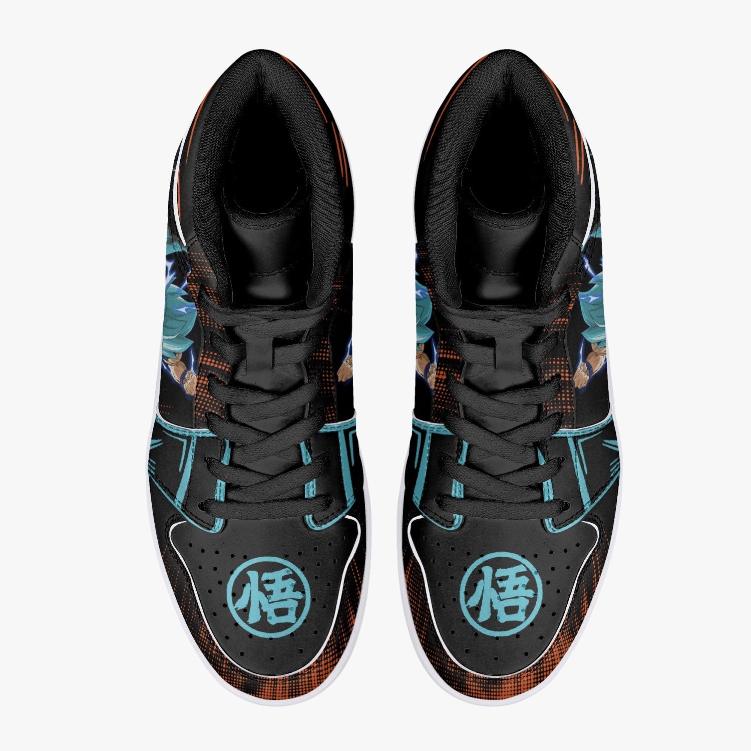 Goku Blue Dragon Ball Super Mid 1 Basketball Shoes