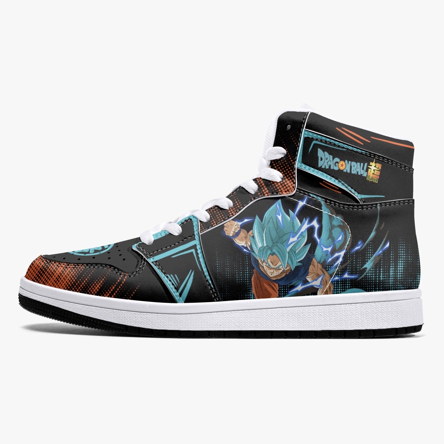 Goku Blue Dragon Ball Super Mid 1 Basketball Shoes