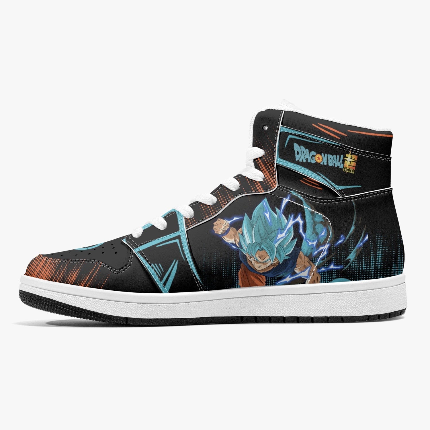 Goku Blue Dragon Ball Super Mid 1 Basketball Shoes
