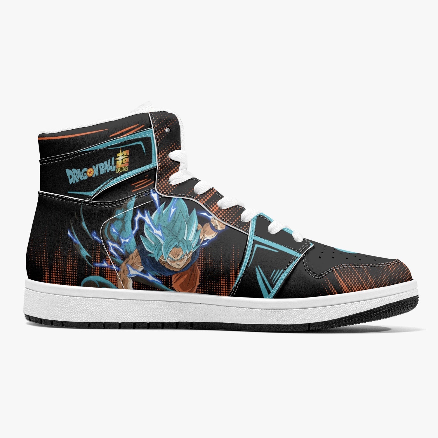Goku Blue Dragon Ball Super Mid 1 Basketball Shoes