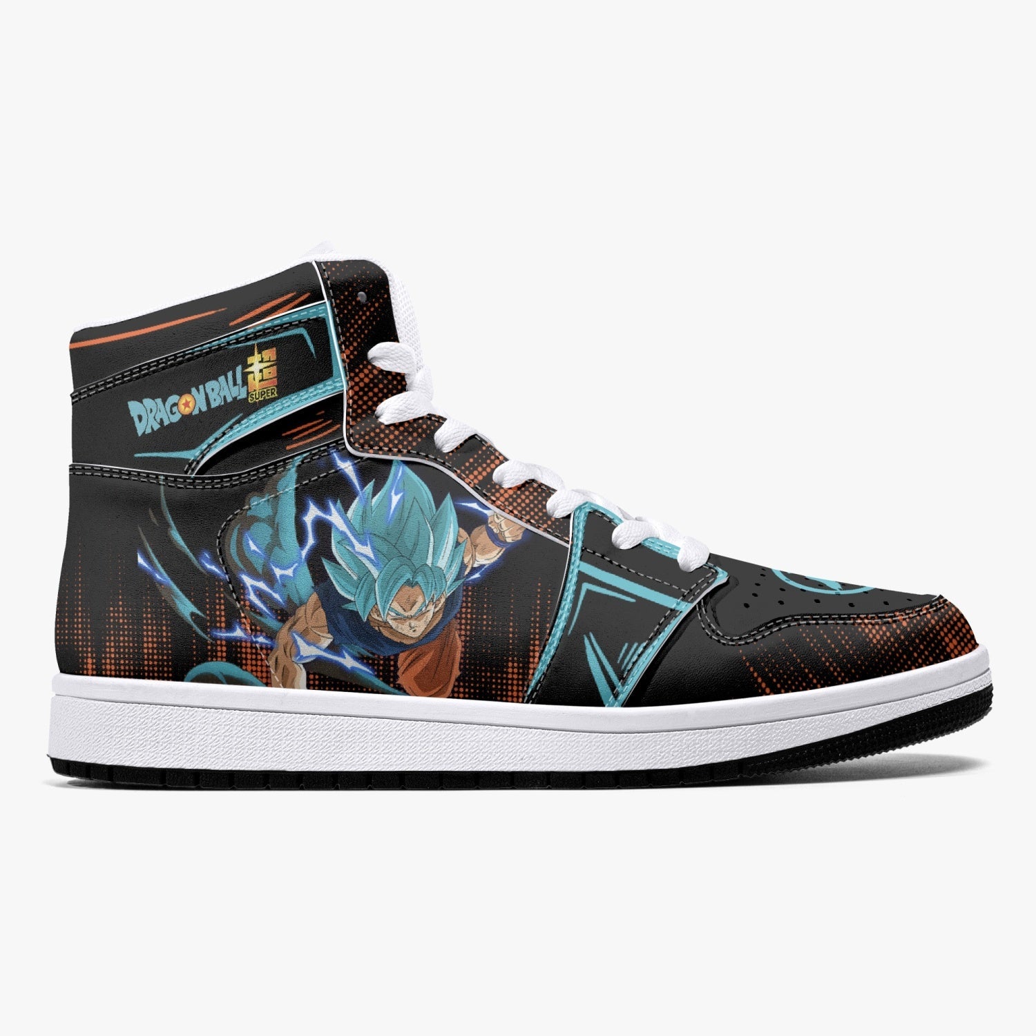 Goku Blue Dragon Ball Super Mid 1 Basketball Shoes