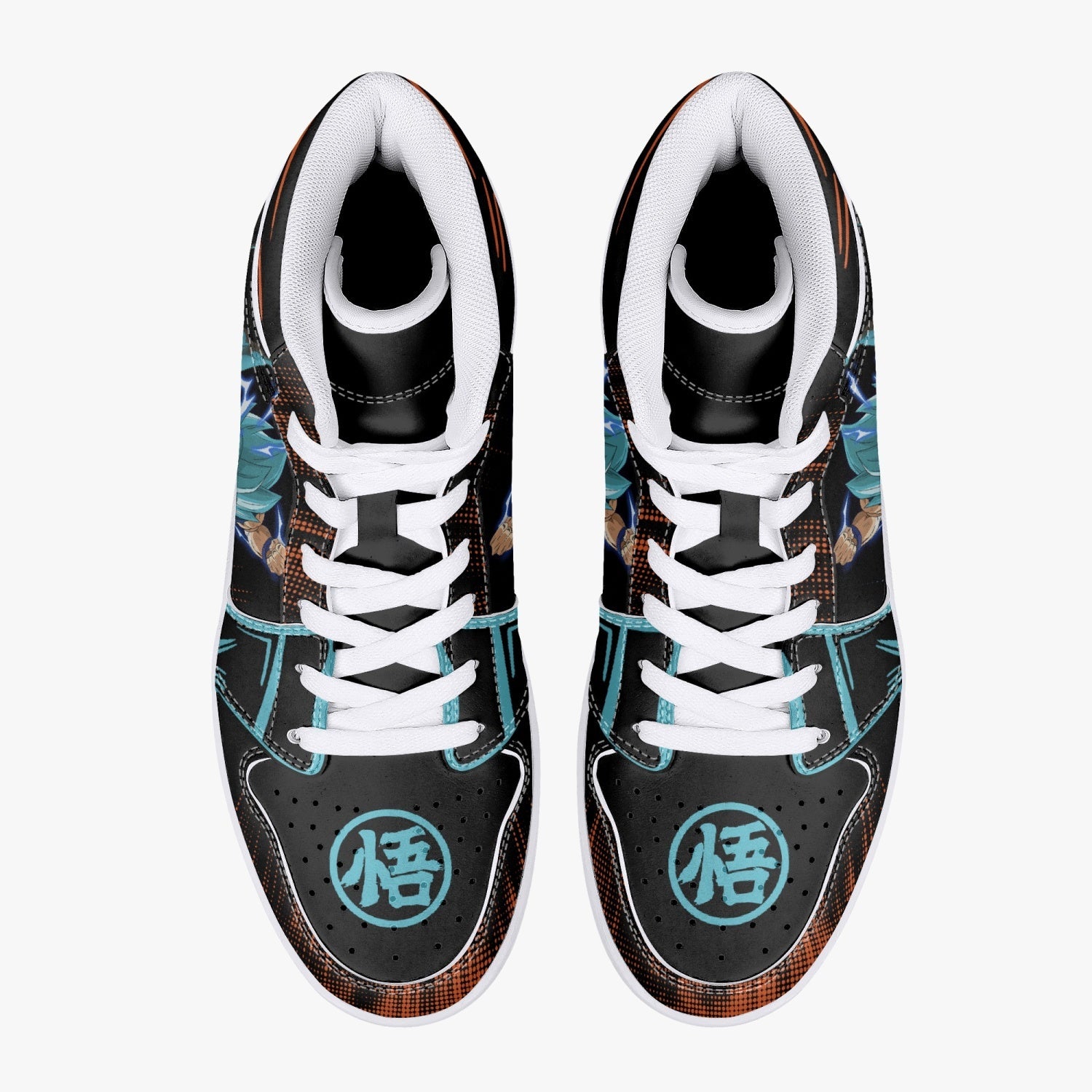 Goku Blue Dragon Ball Super Mid 1 Basketball Shoes