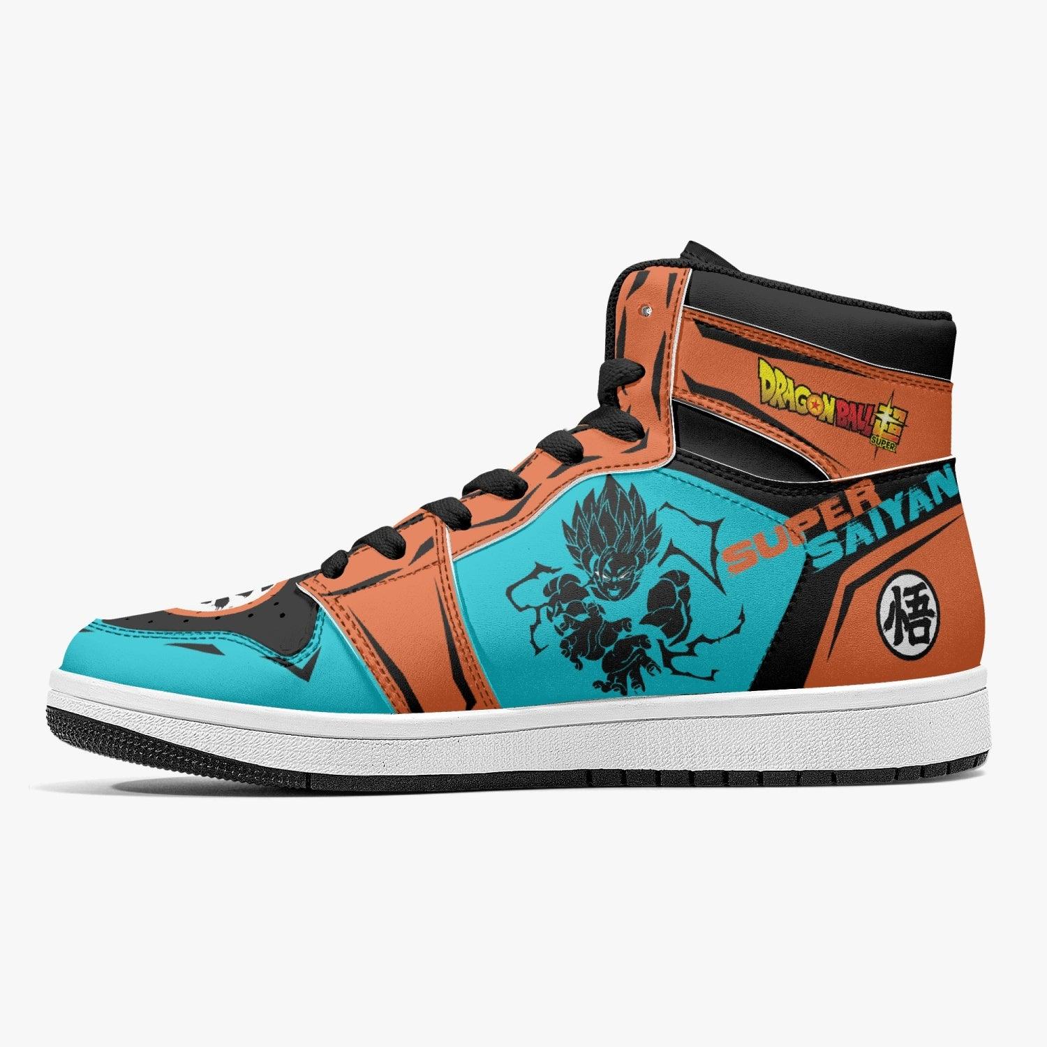Goku Super Saiyan Blue Dragon Ball Mid 1 Basketball Shoes