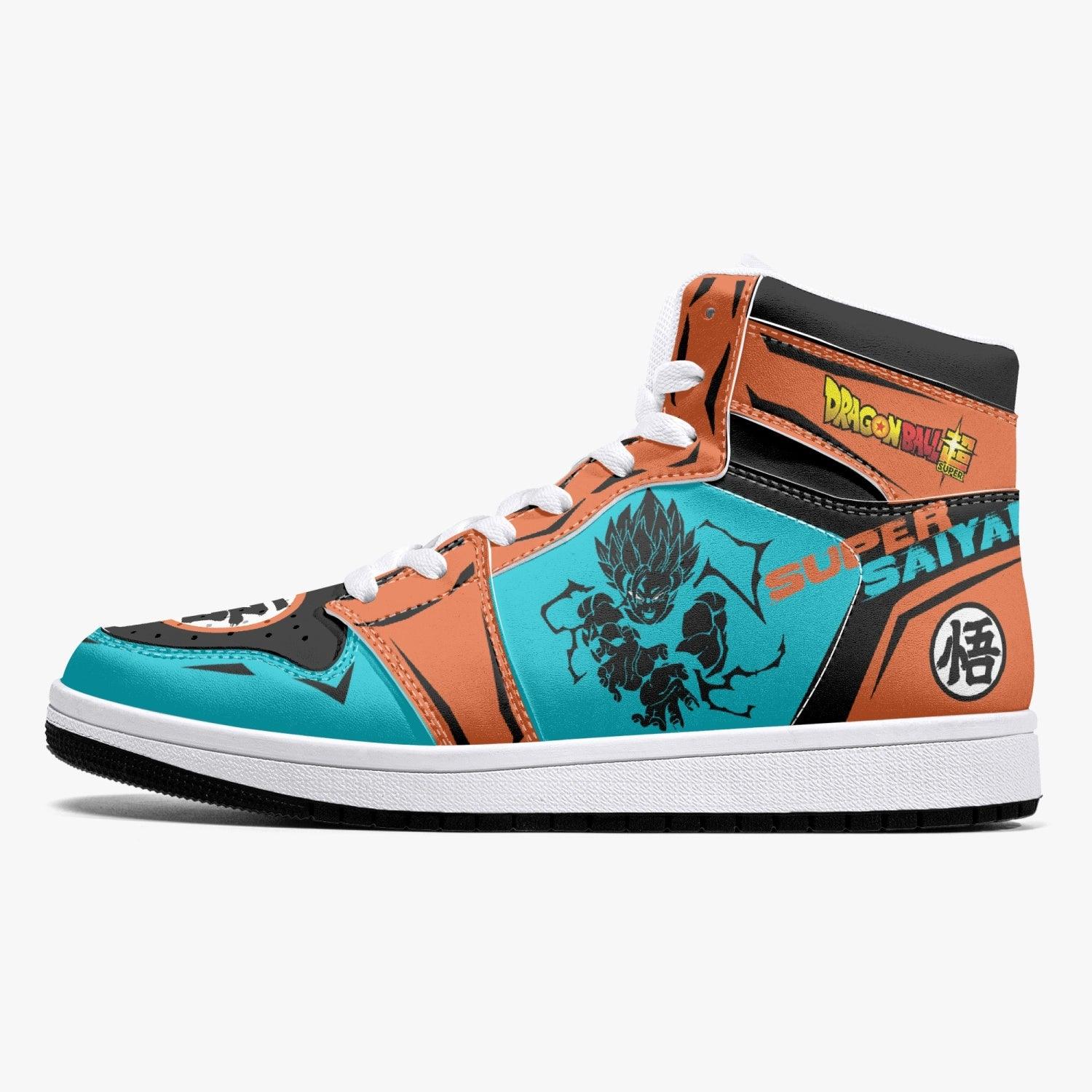 Goku Super Saiyan Blue Dragon Ball Mid 1 Basketball Shoes