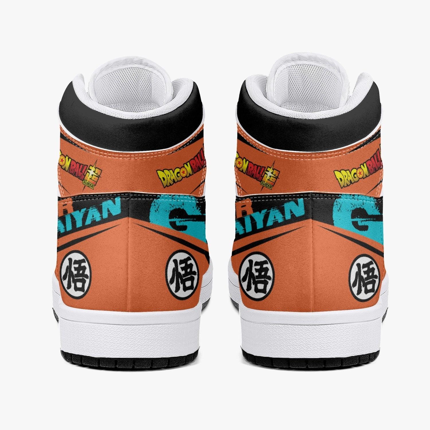 Goku Super Saiyan Blue Dragon Ball Mid 1 Basketball Shoes