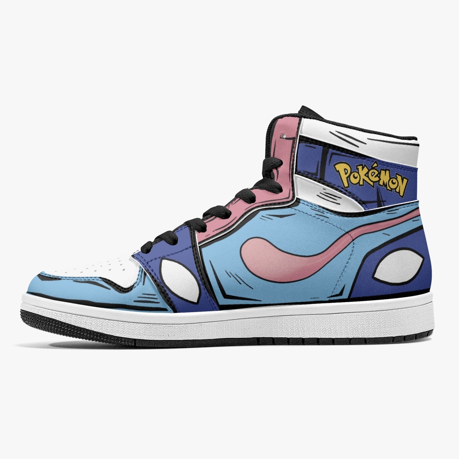 Greninja Pokemon Mid 1 Basketball Shoes