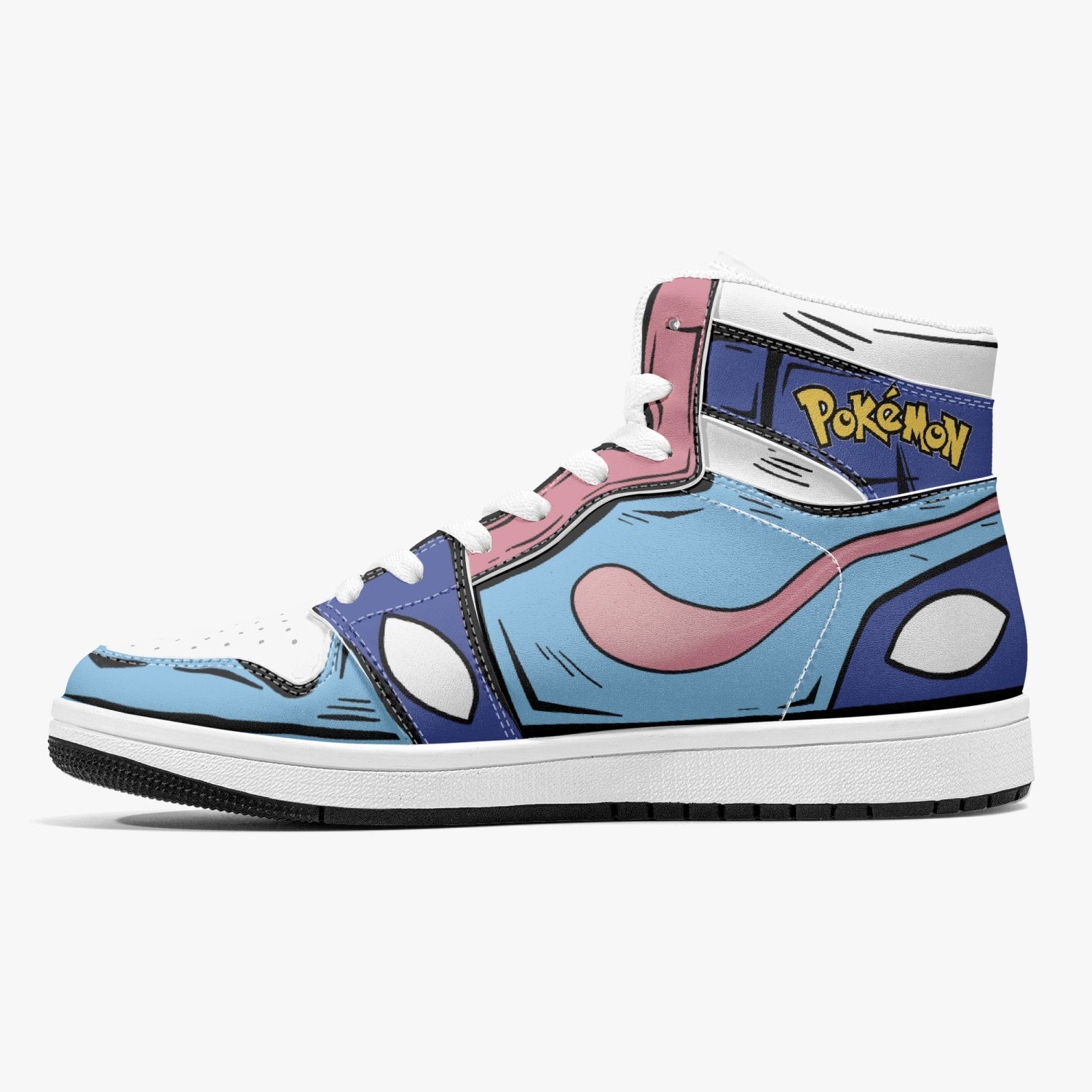 Greninja Pokemon Mid 1 Basketball Shoes