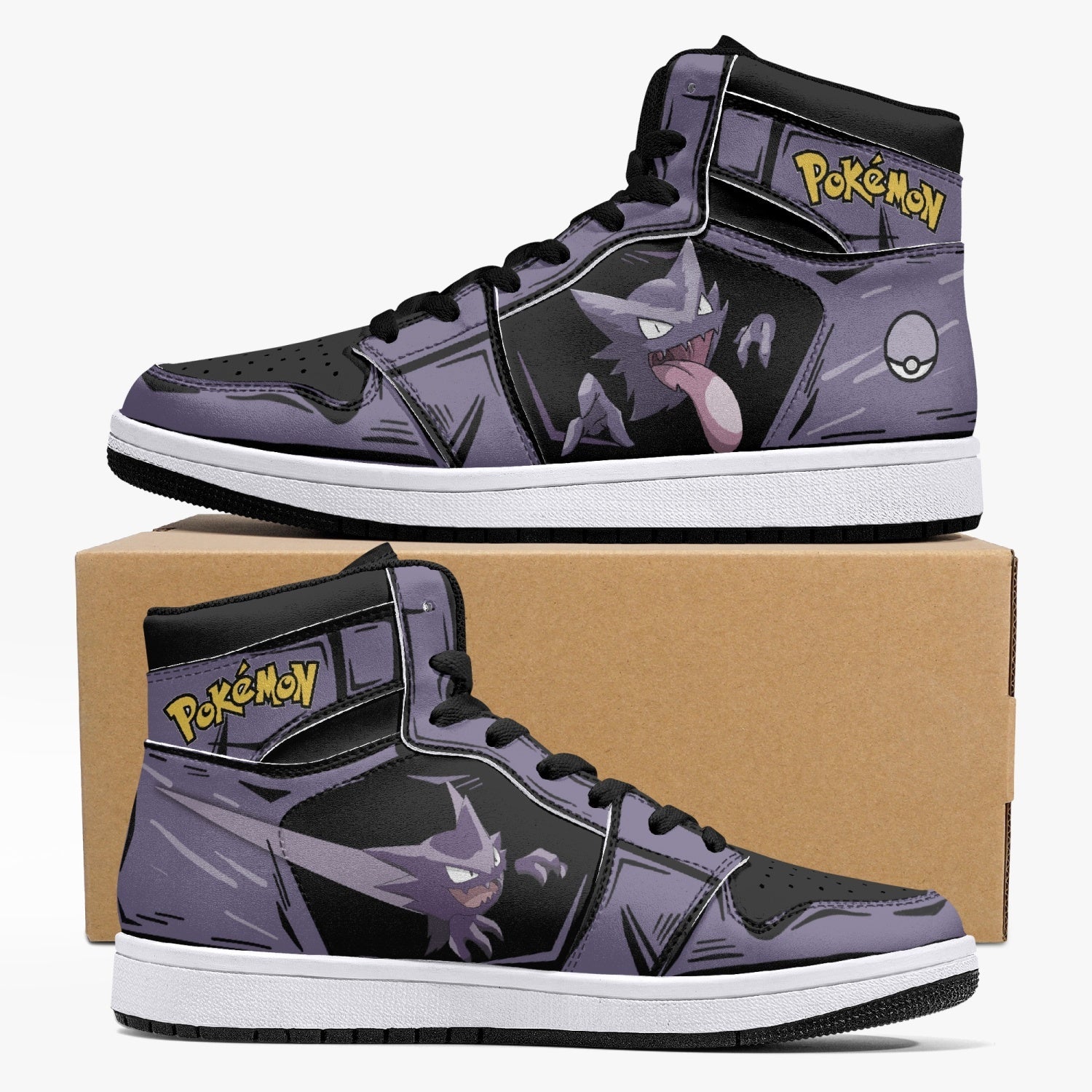 Haunter Pokemon Mid 1 Basketball Shoes