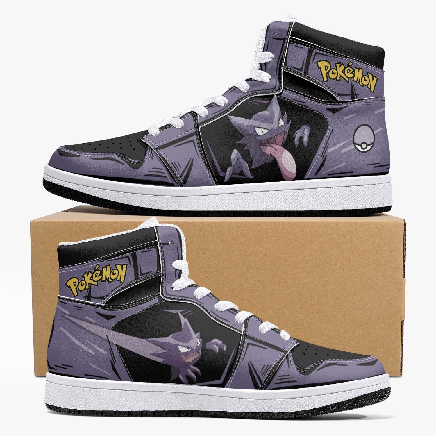 Haunter Pokemon Mid 1 Basketball Shoes