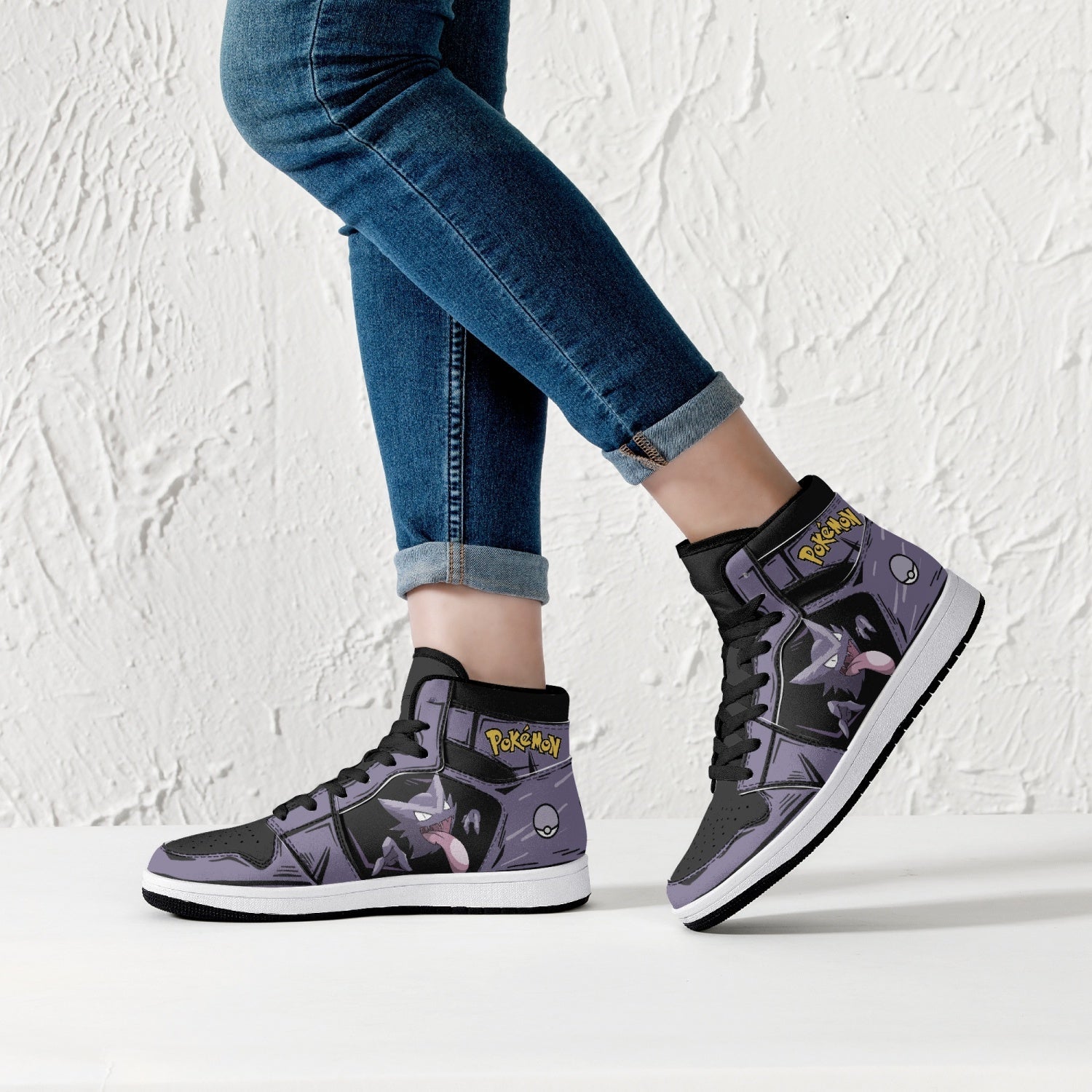 Haunter Pokemon Mid 1 Basketball Shoes