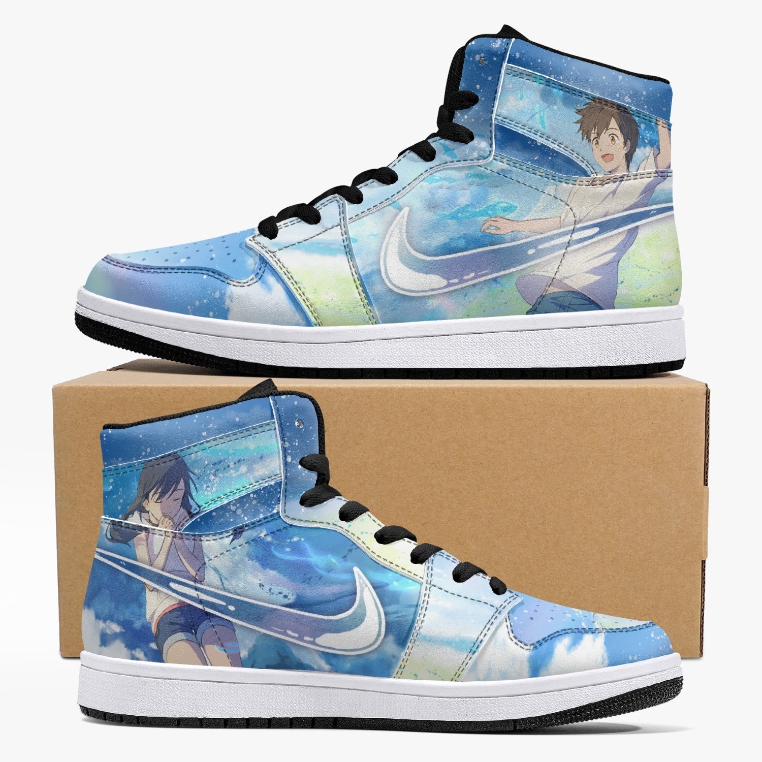 Hina Amano and Hodaka Morishima Weathering with You Mid 1 Basketball Shoes
